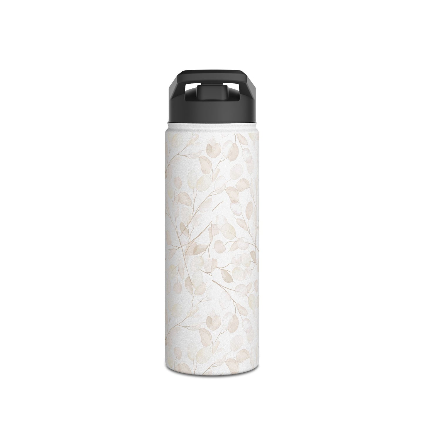 Elegant Floral Stainless Steel Water Bottle - Eco-Friendly Travel Flask