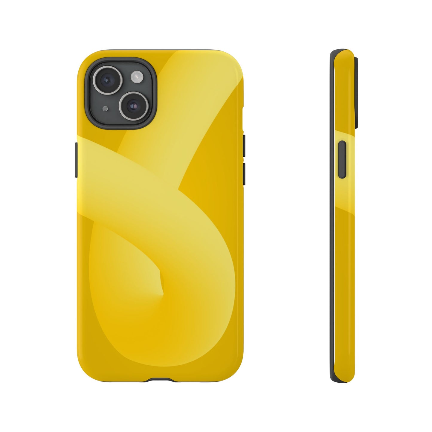 Stylish Tough Phone Case - Modern Yellow Design for Ultimate Protection