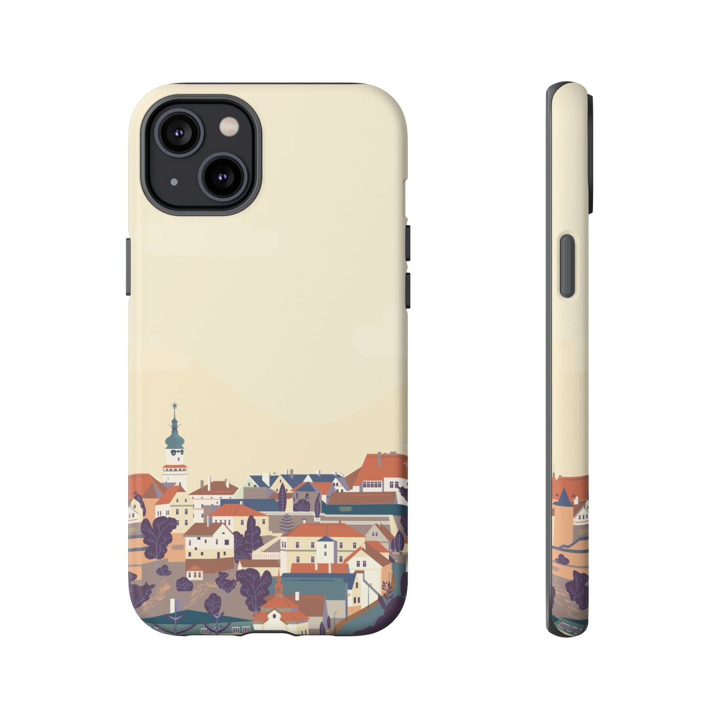 Artistic Phone Case - Charming Village Design