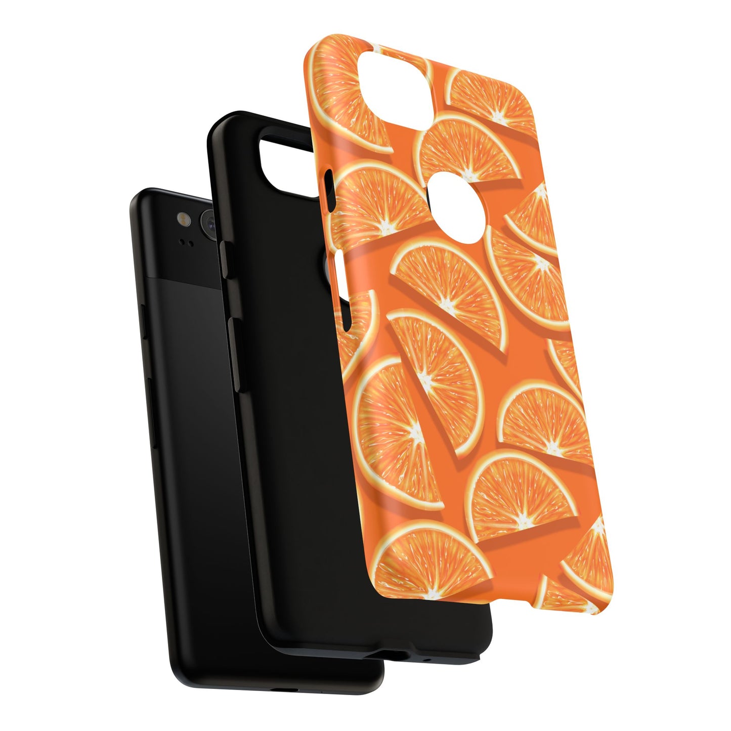Vibrant Orange Slice Phone Case - Tough Cases for Phone Protection