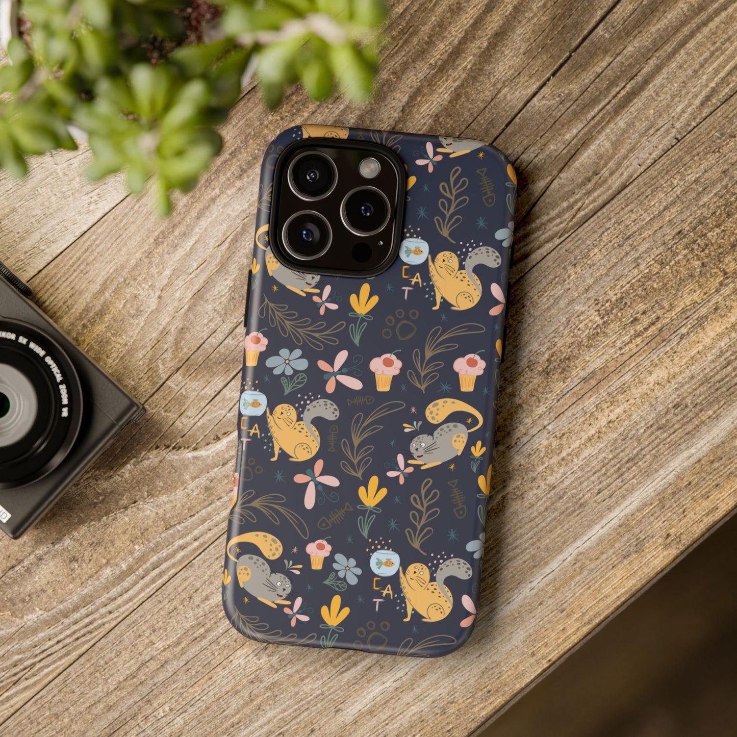 Cat-Themed Tough Phone Case - Tough Case For Stylish Protection