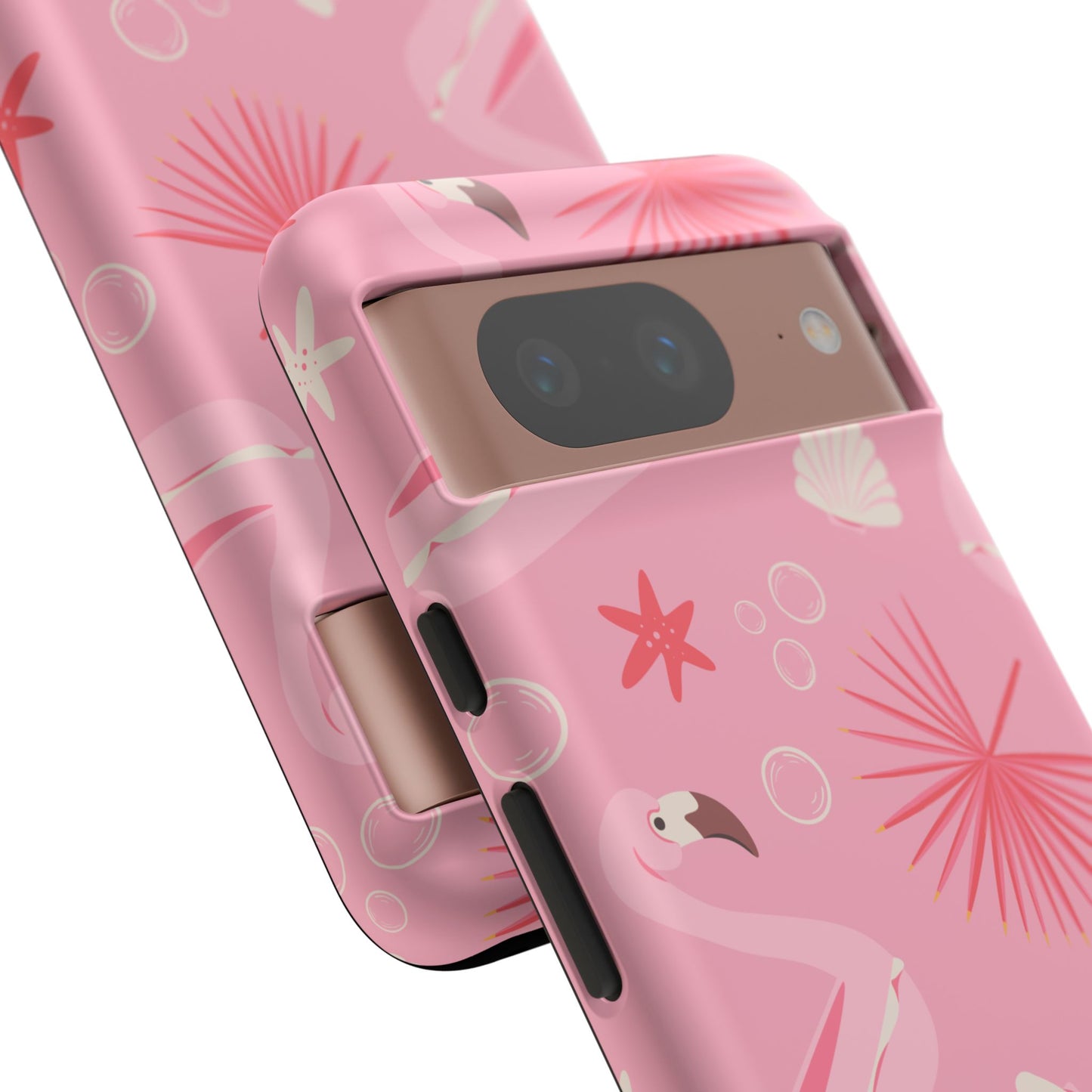 Tough Cases: Tropical Flamingo Phone Case for Summer Vibes