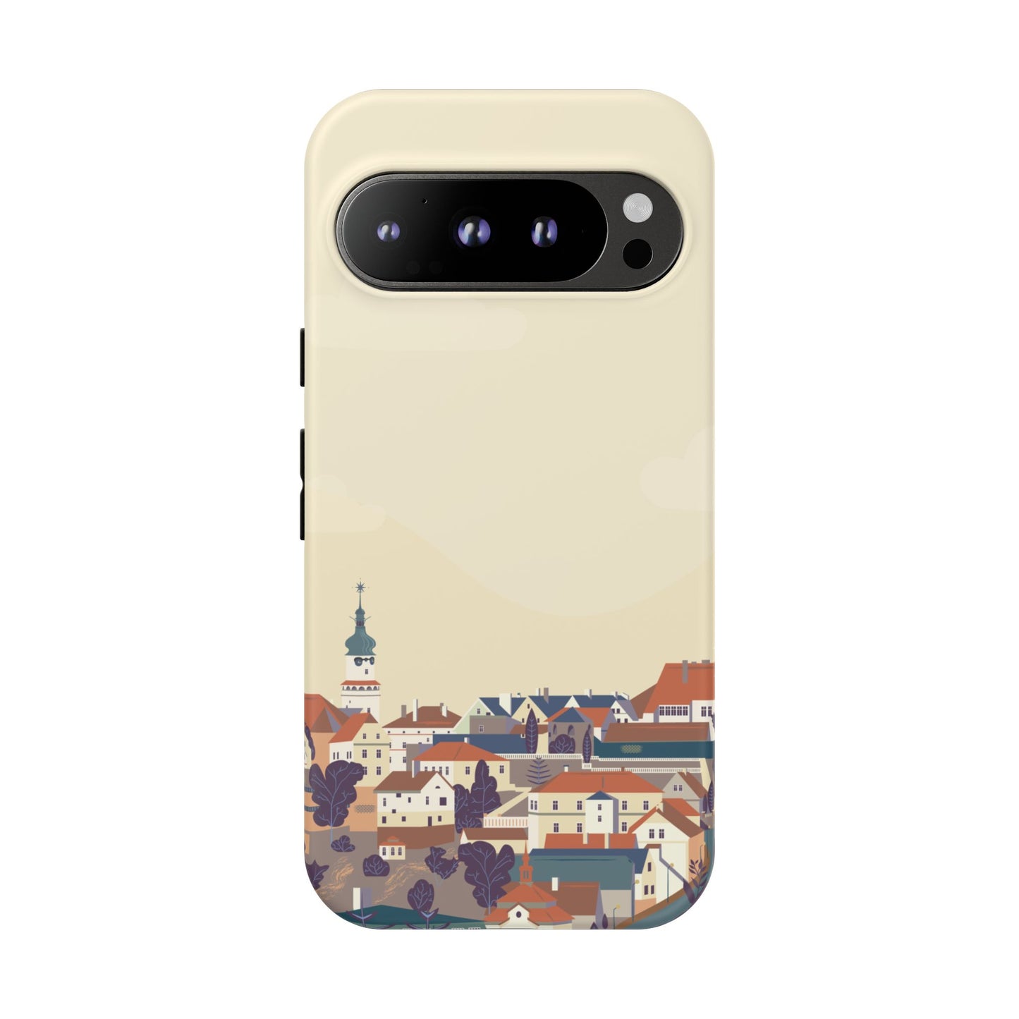 Artistic Phone Case - Charming Village Design