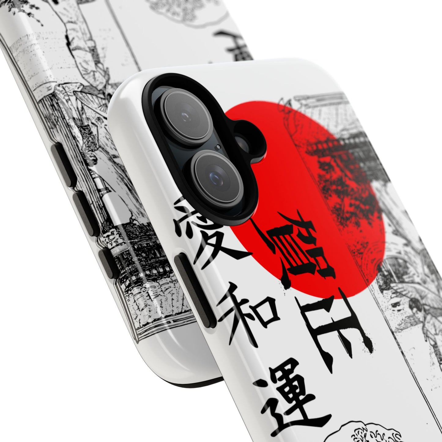 Japanese Zen Art Phone Case - Tough Cases with Wave Design
