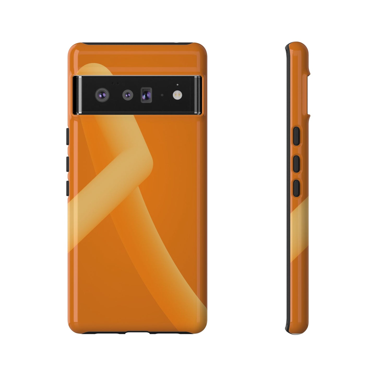 Stylish Tough Phone Case - Modern Orange Design for Ultimate Protection