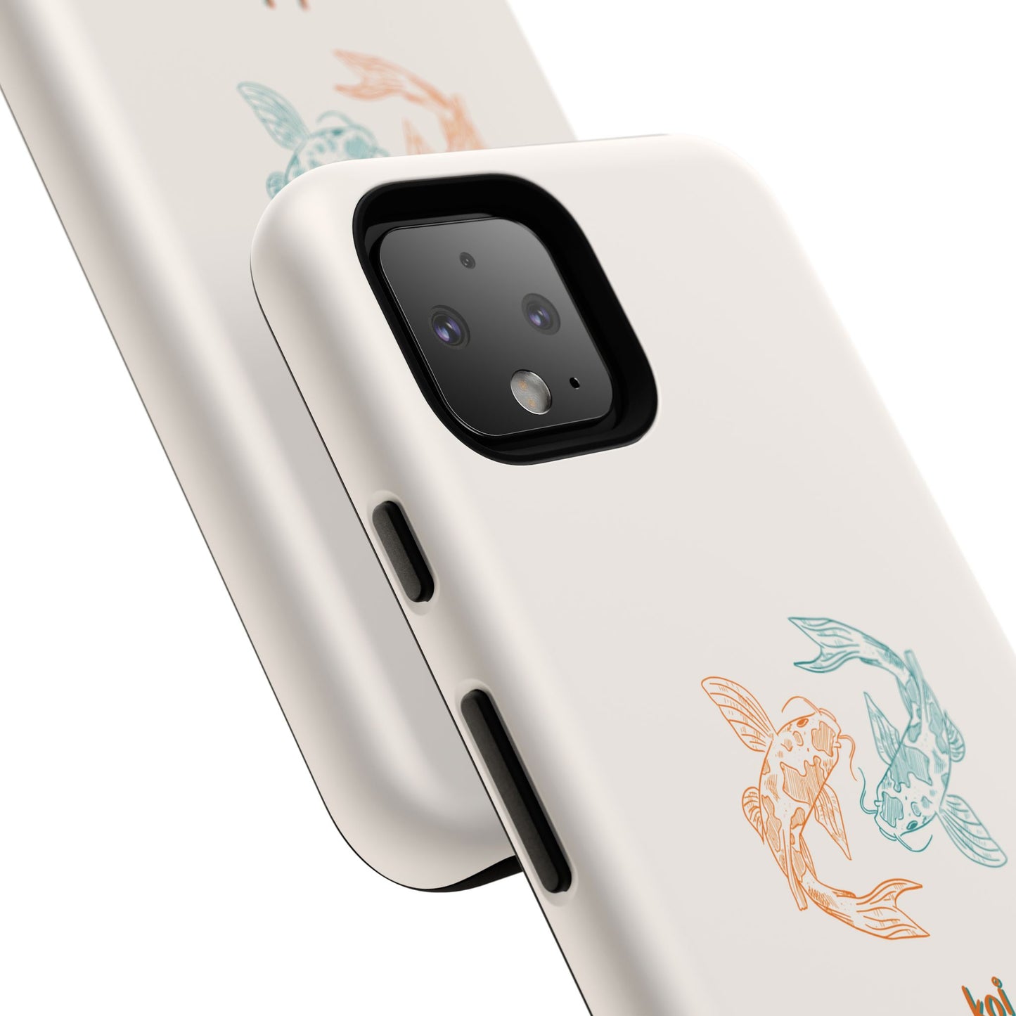 Koi Fish Tough Phone Case - Stylish & Durable Design for Aqua Lovers