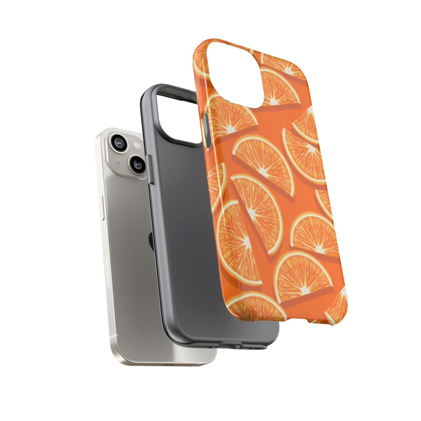 Vibrant Orange Slice Phone Case - Tough Cases for Phone Protection