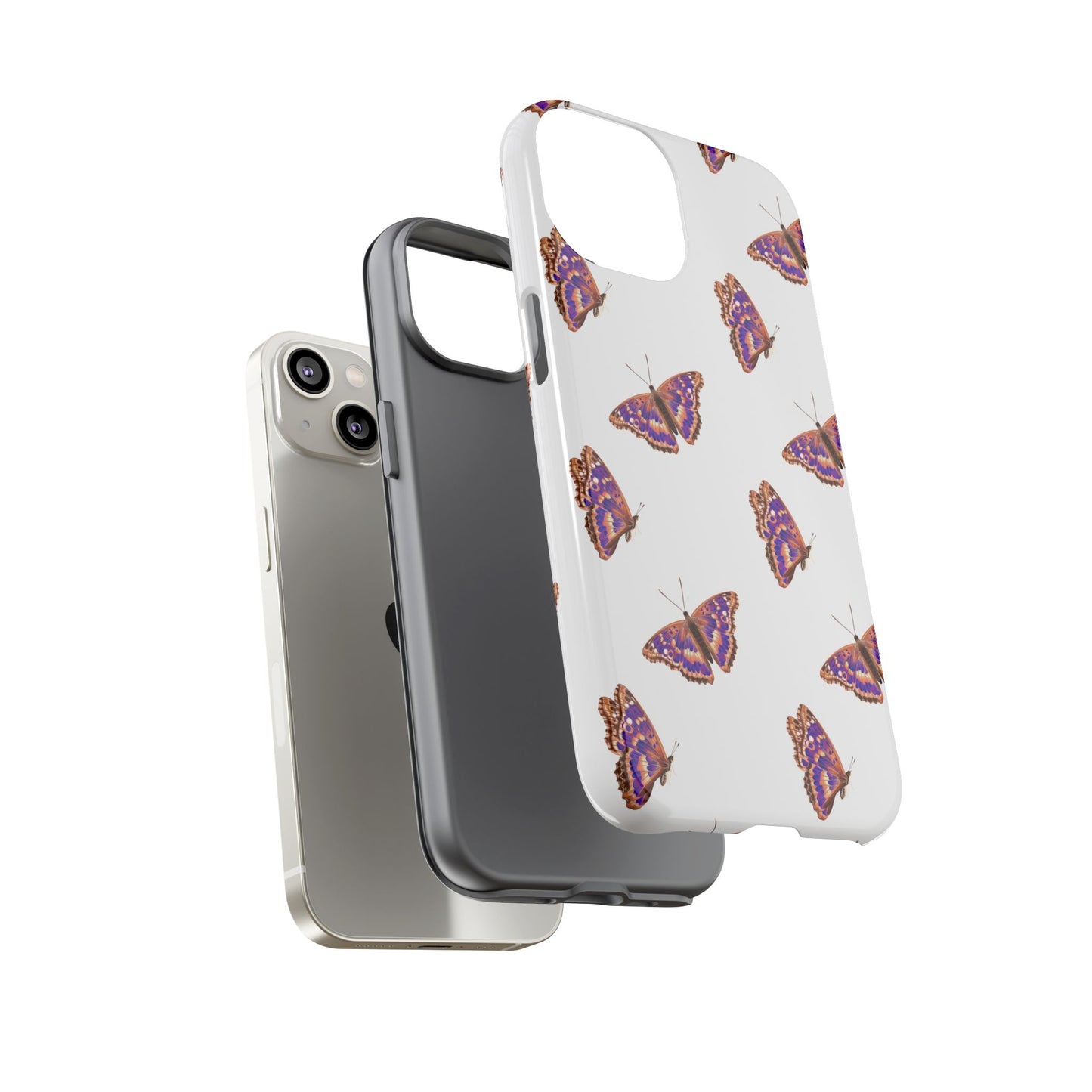 Butterfly Print Phone Case - Tough Case For Stylish Protection