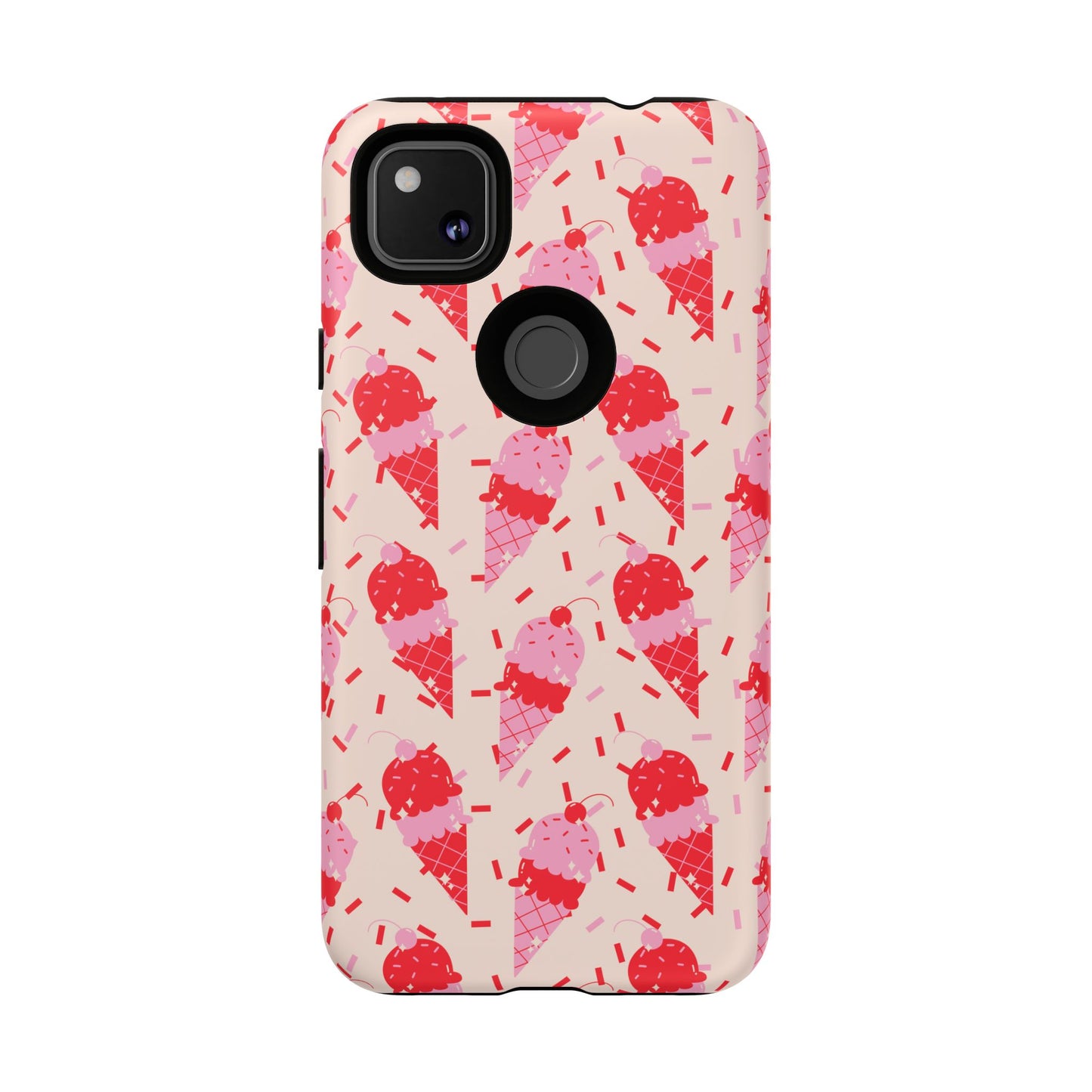 Ice Cream Phone Case - Cute Tough Cases for Ice Cream Lovers, Fun Summer Accessory, Birthday Gift, Colorful iPhone Cover
