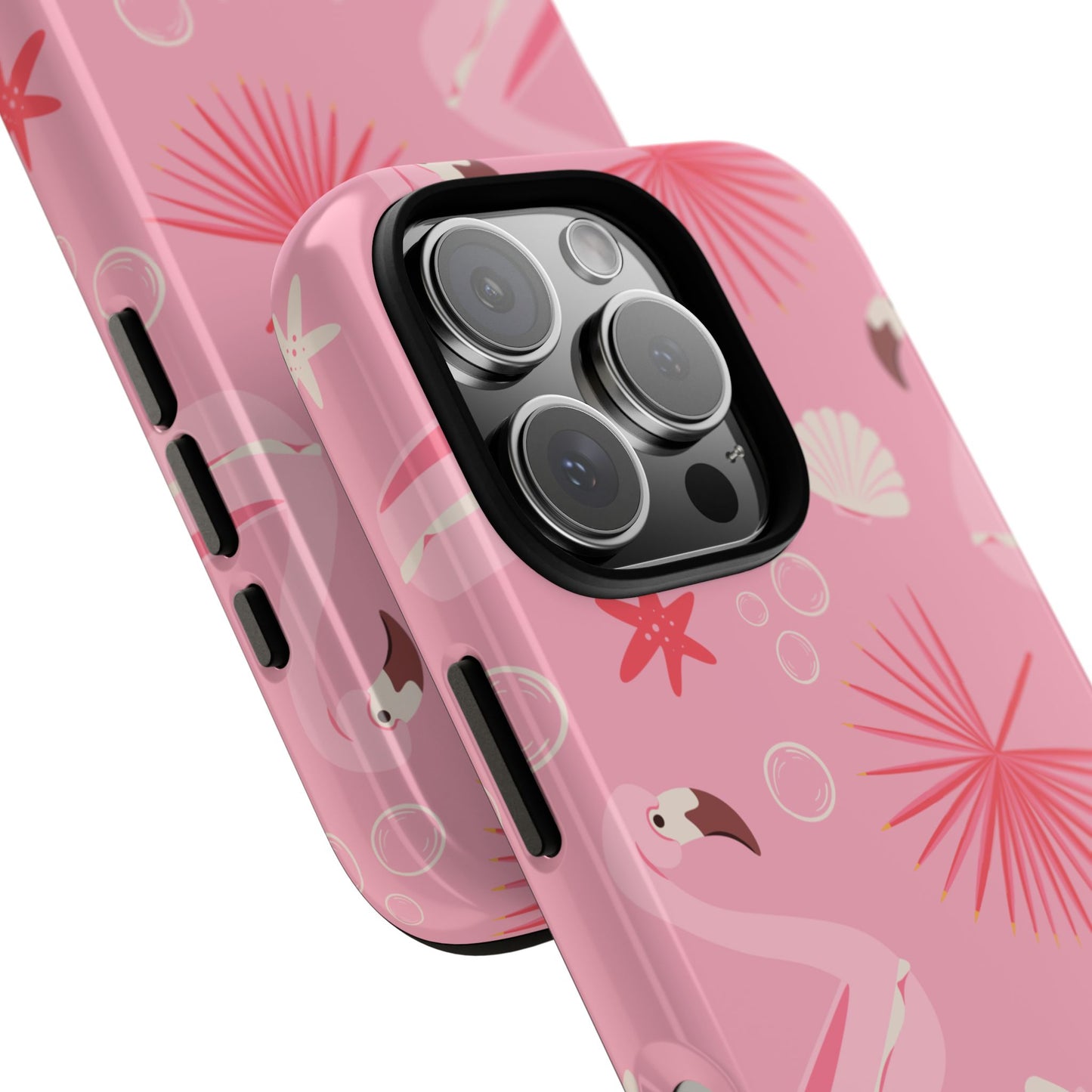 Tough Cases: Tropical Flamingo Phone Case for Summer Vibes