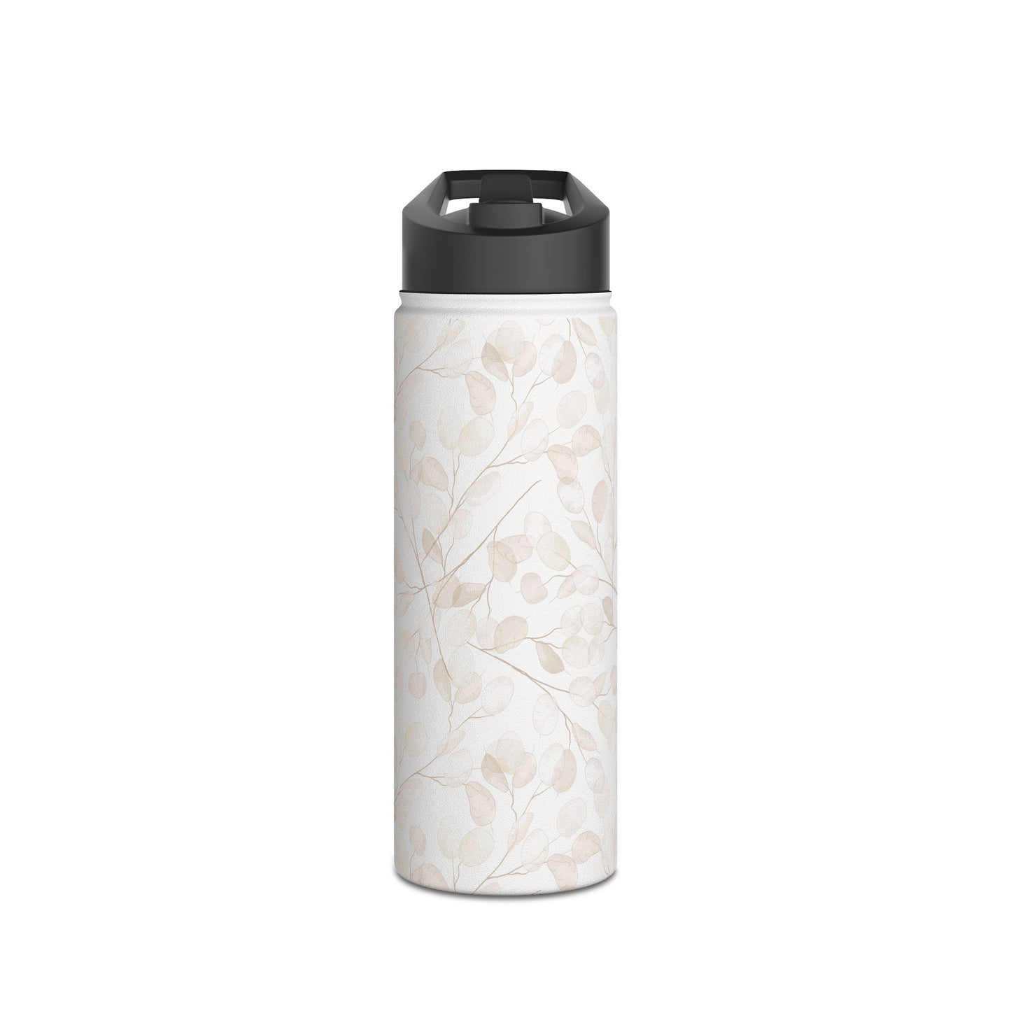 Elegant Floral Stainless Steel Water Bottle - Eco-Friendly Travel Flask