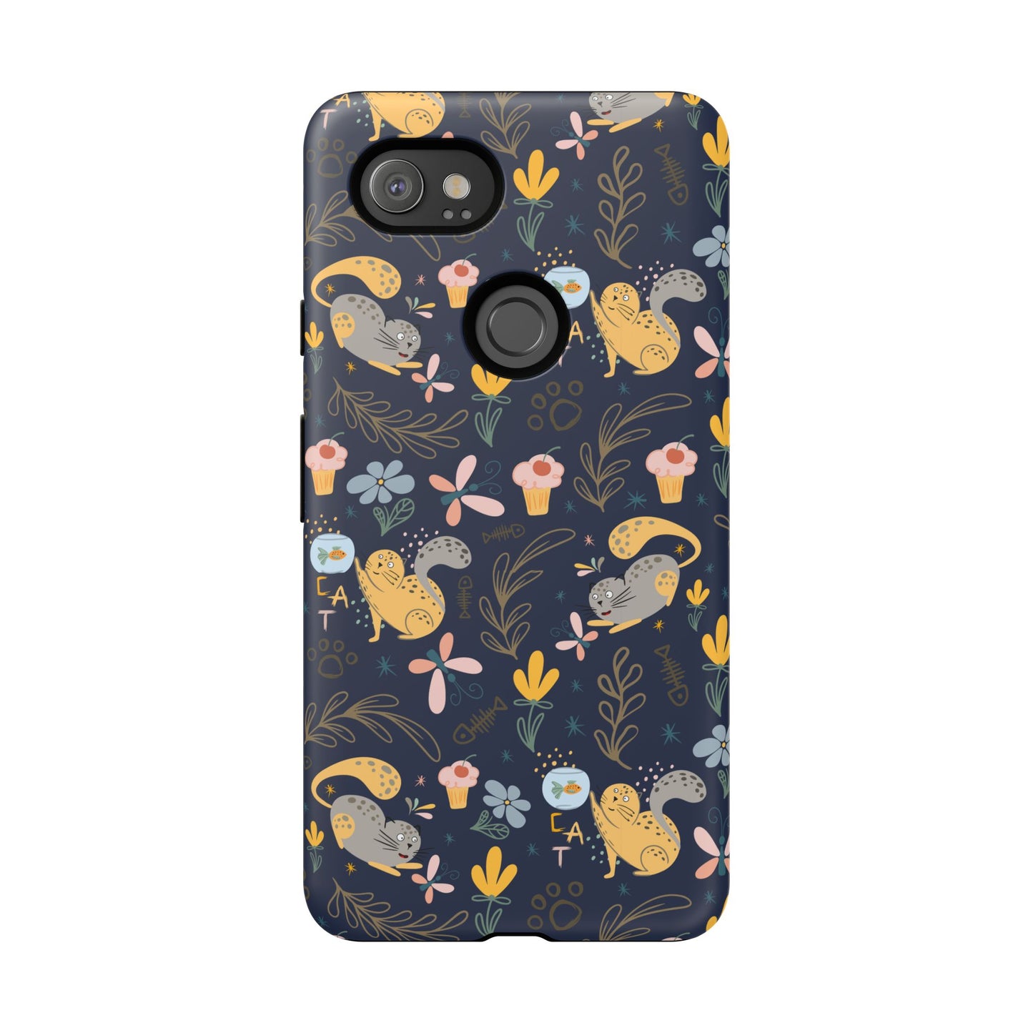 Cat-Themed Tough Phone Case - Tough Case For Stylish Protection