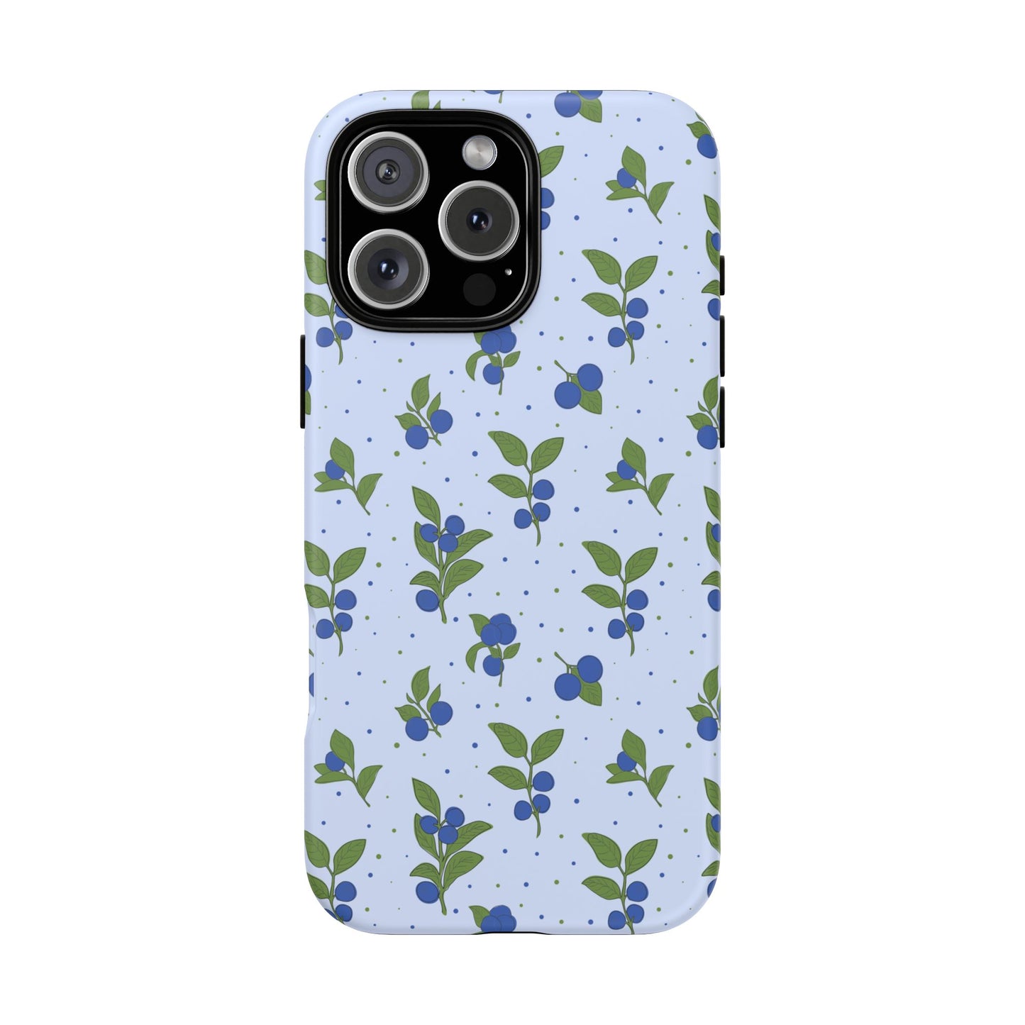 Floral Tough Phone Case - Blueberry Blossom Design