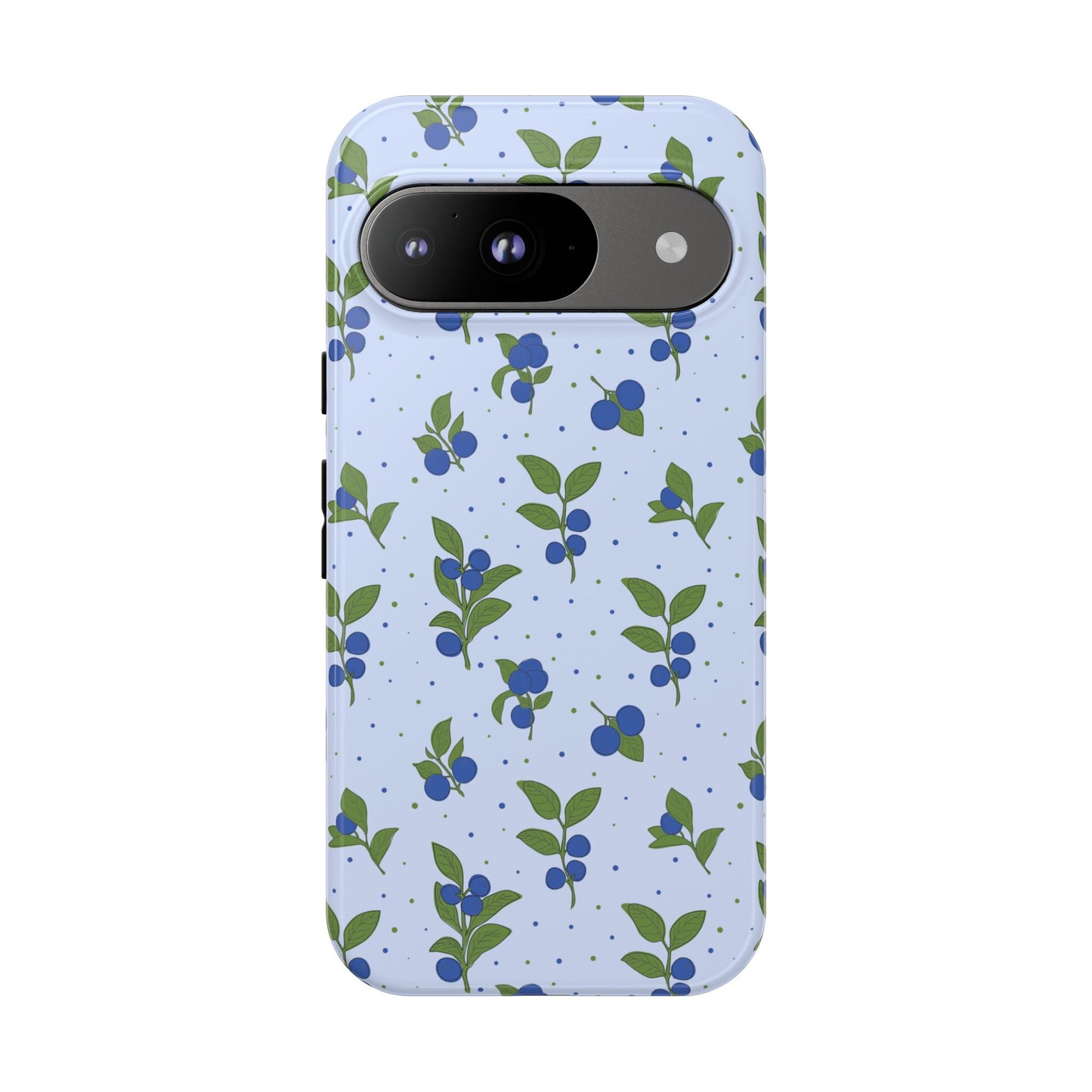 Floral Tough Phone Case - Blueberry Blossom Design