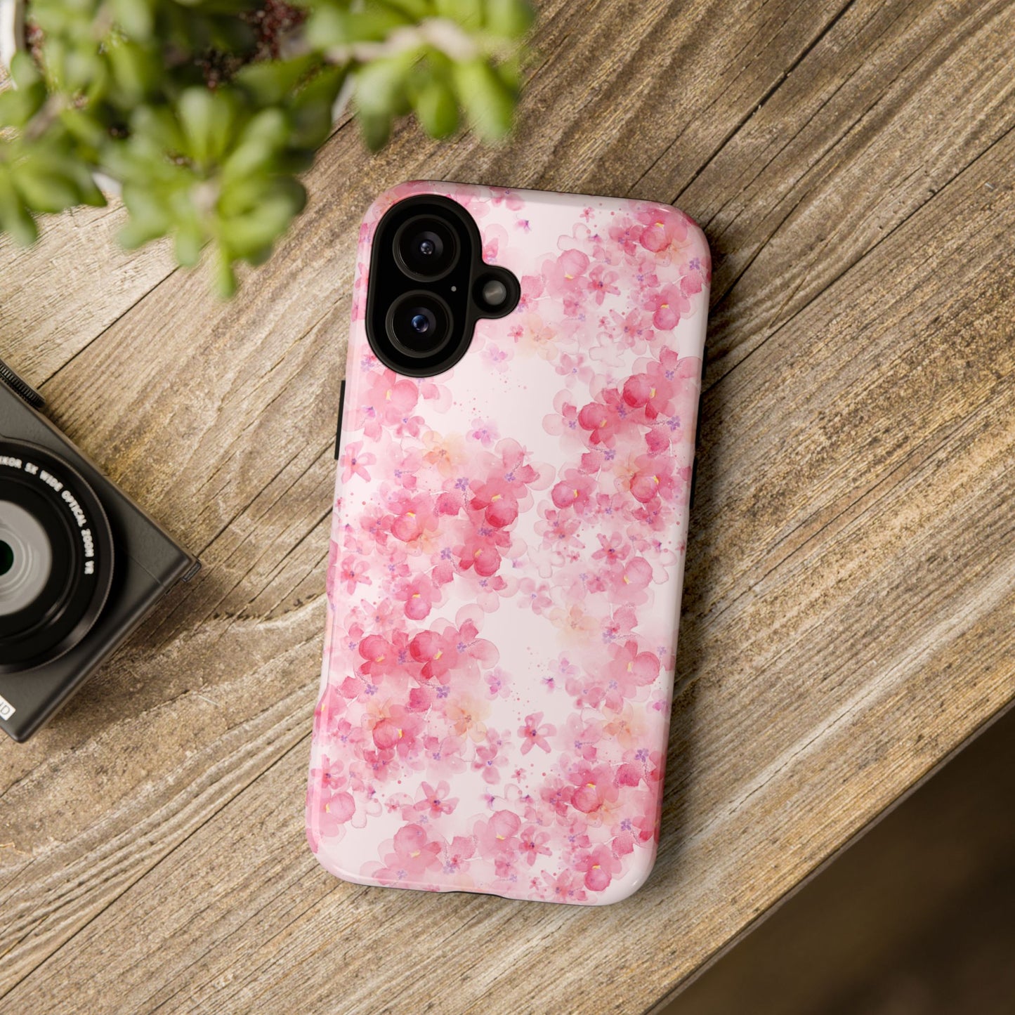 Floral Phone Case - Tough Cases with Pink Blossom Design