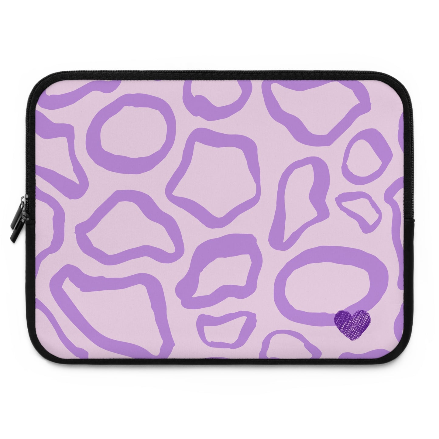 Purple Leopard Print Laptop Sleeve - Stylish Protective Case for Tech Lovers