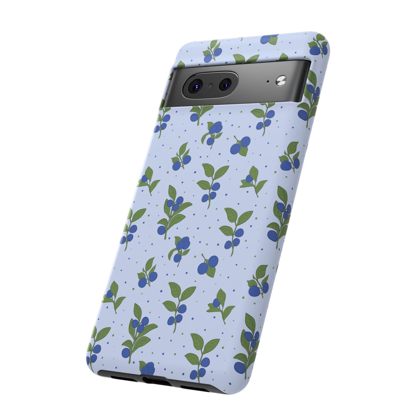 Floral Tough Phone Case - Blueberry Blossom Design