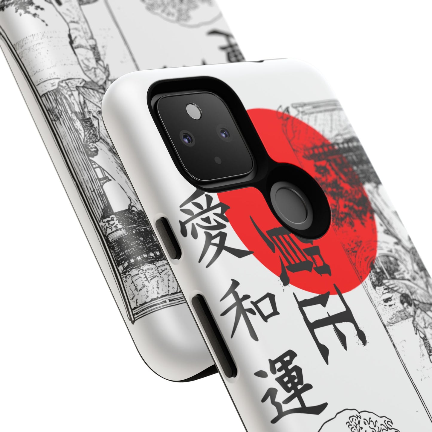 Japanese Zen Art Phone Case - Tough Cases with Wave Design