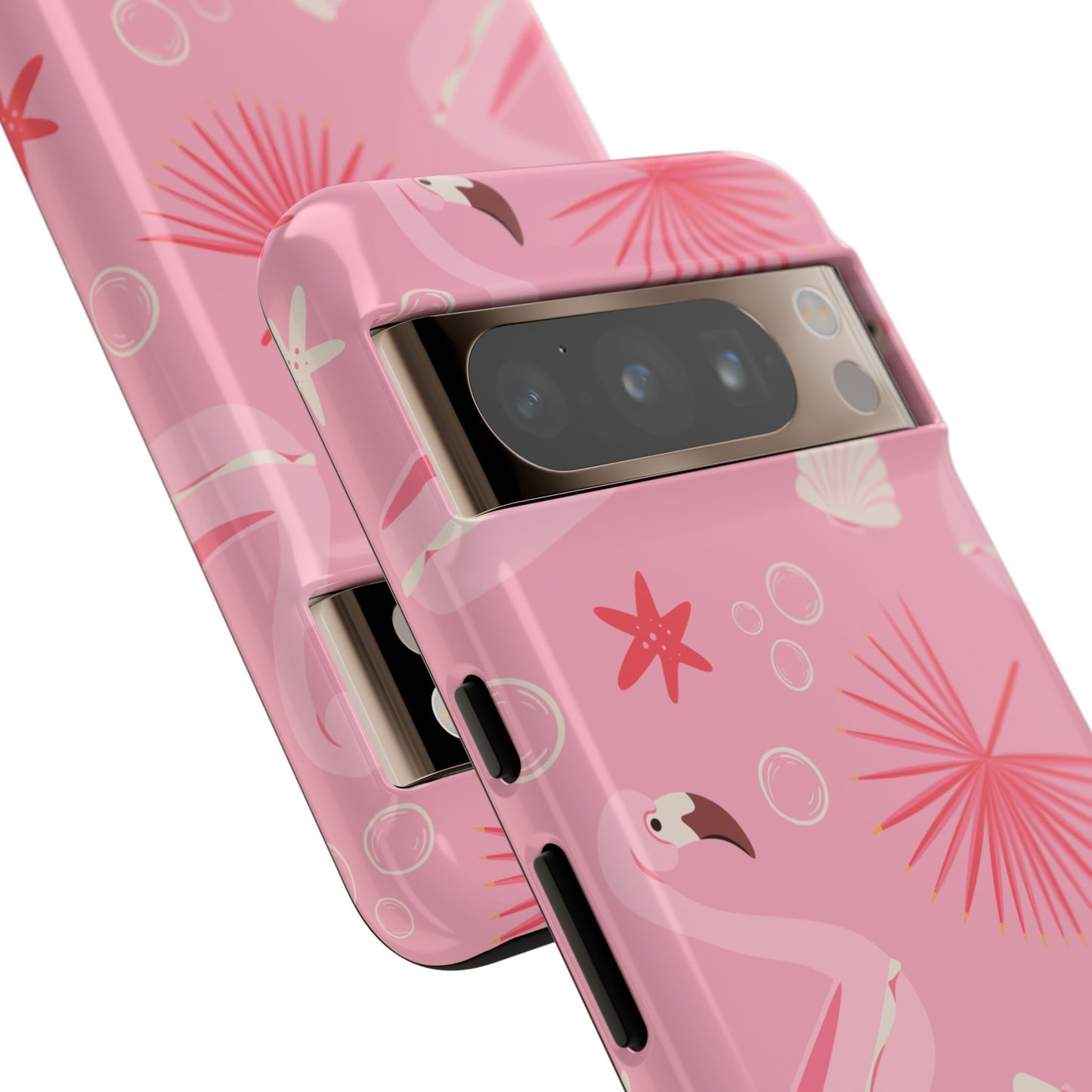 Tough Cases: Tropical Flamingo Phone Case for Summer Vibes