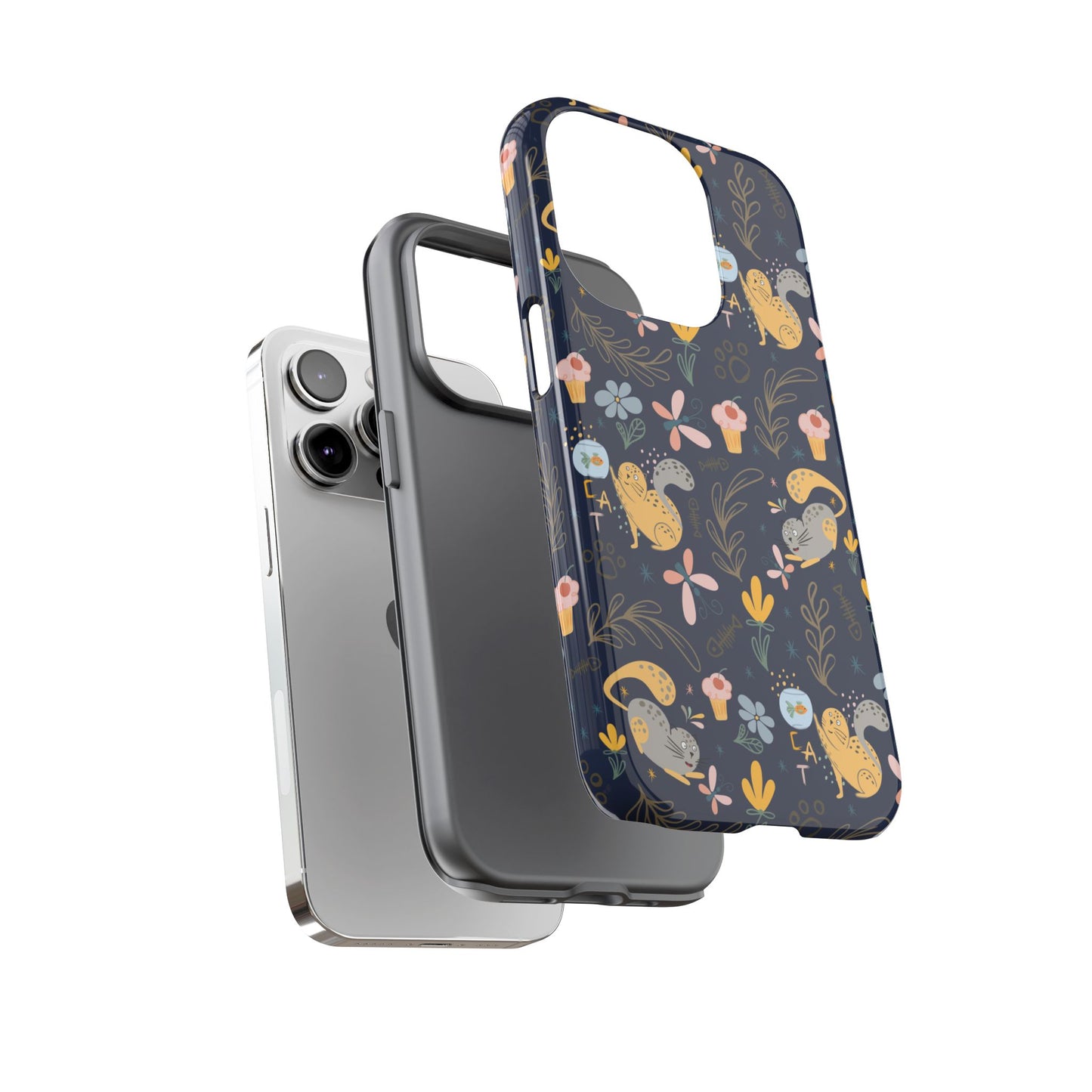 Cat-Themed Tough Phone Case - Tough Case For Stylish Protection