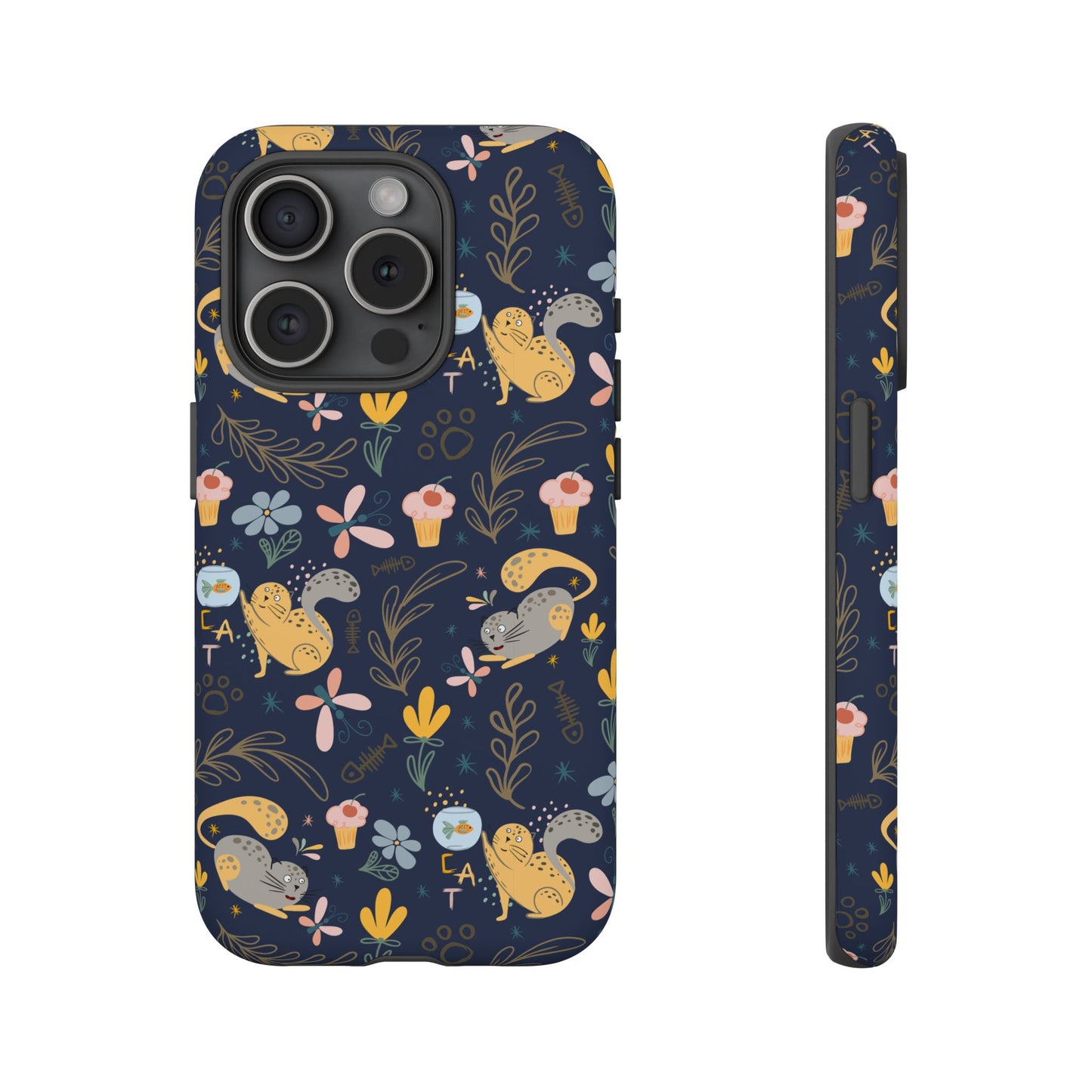 Cat-Themed Tough Phone Case - Tough Case For Stylish Protection