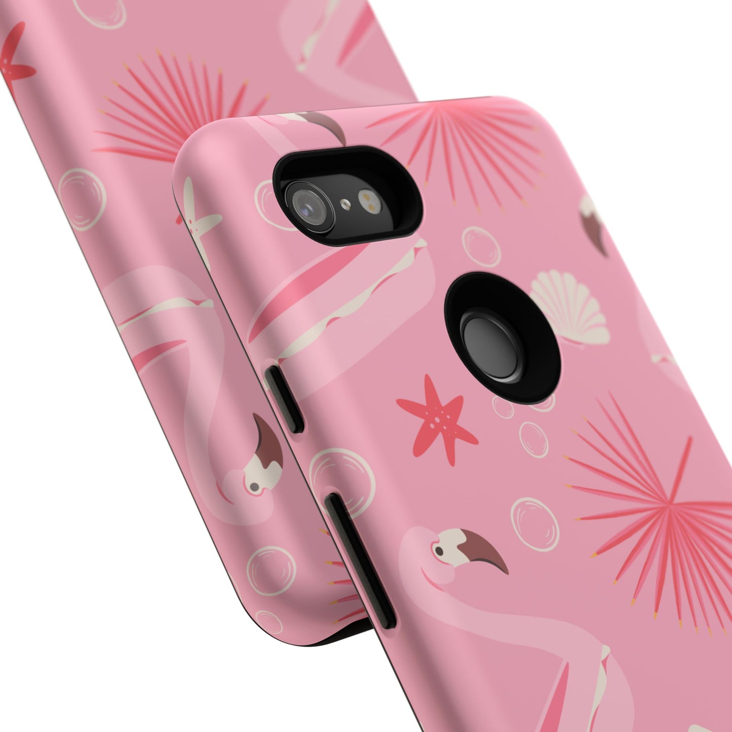 Tough Cases: Tropical Flamingo Phone Case for Summer Vibes