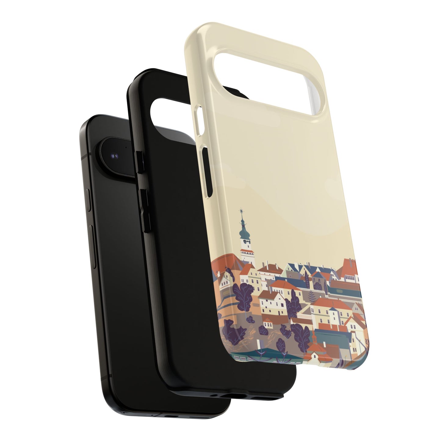 Artistic Phone Case - Charming Village Design