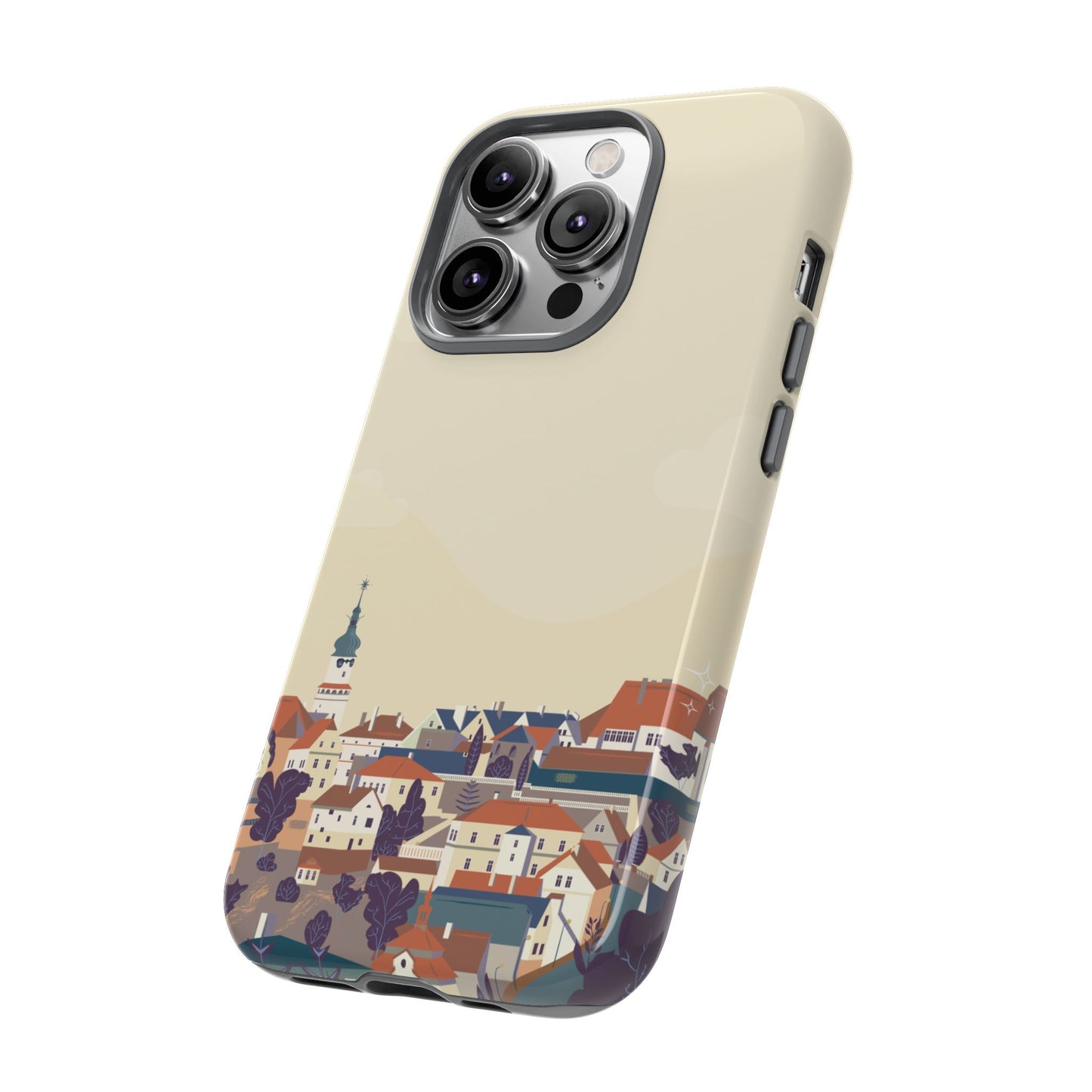 Artistic Phone Case - Charming Village Design