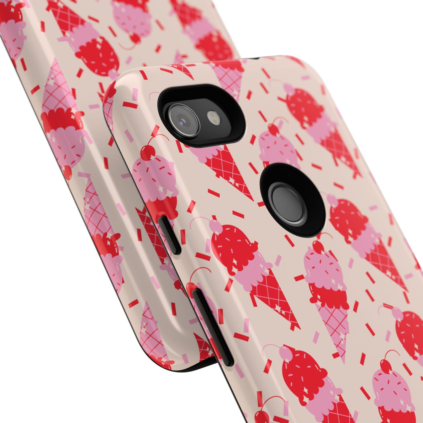 Ice Cream Phone Case - Cute Tough Cases for Ice Cream Lovers, Fun Summer Accessory, Birthday Gift, Colorful iPhone Cover