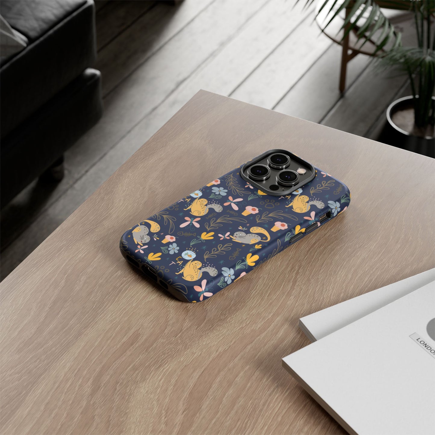 Cat-Themed Tough Phone Case - Tough Case For Stylish Protection
