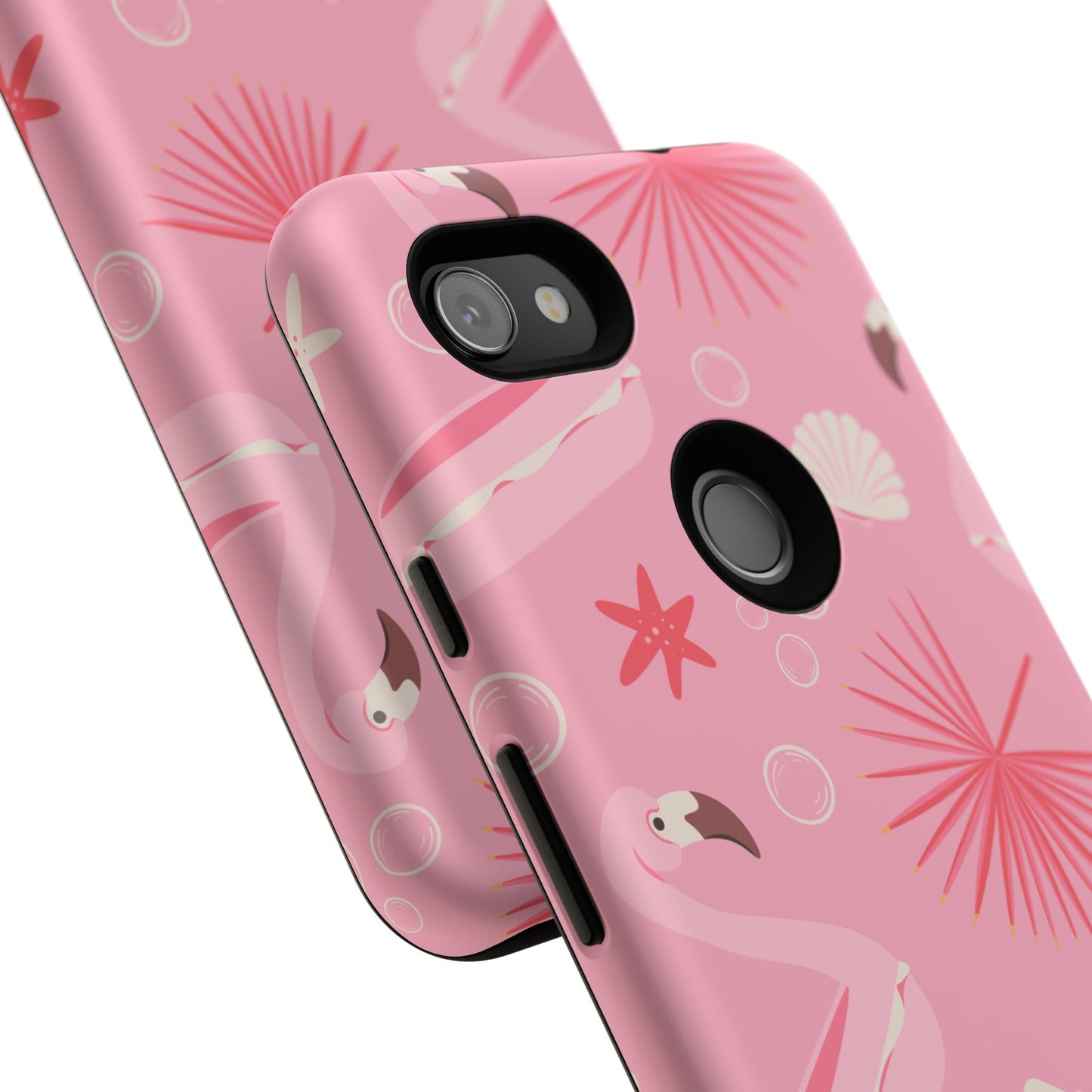 Tough Cases: Tropical Flamingo Phone Case for Summer Vibes