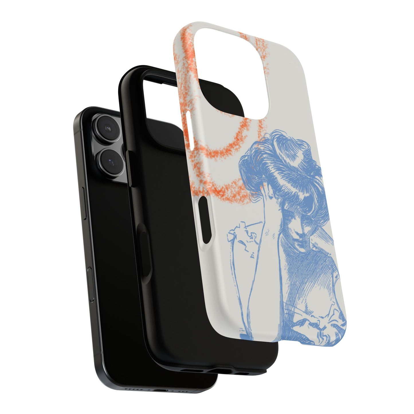 Artistic Phone Case with Stress Relief Design