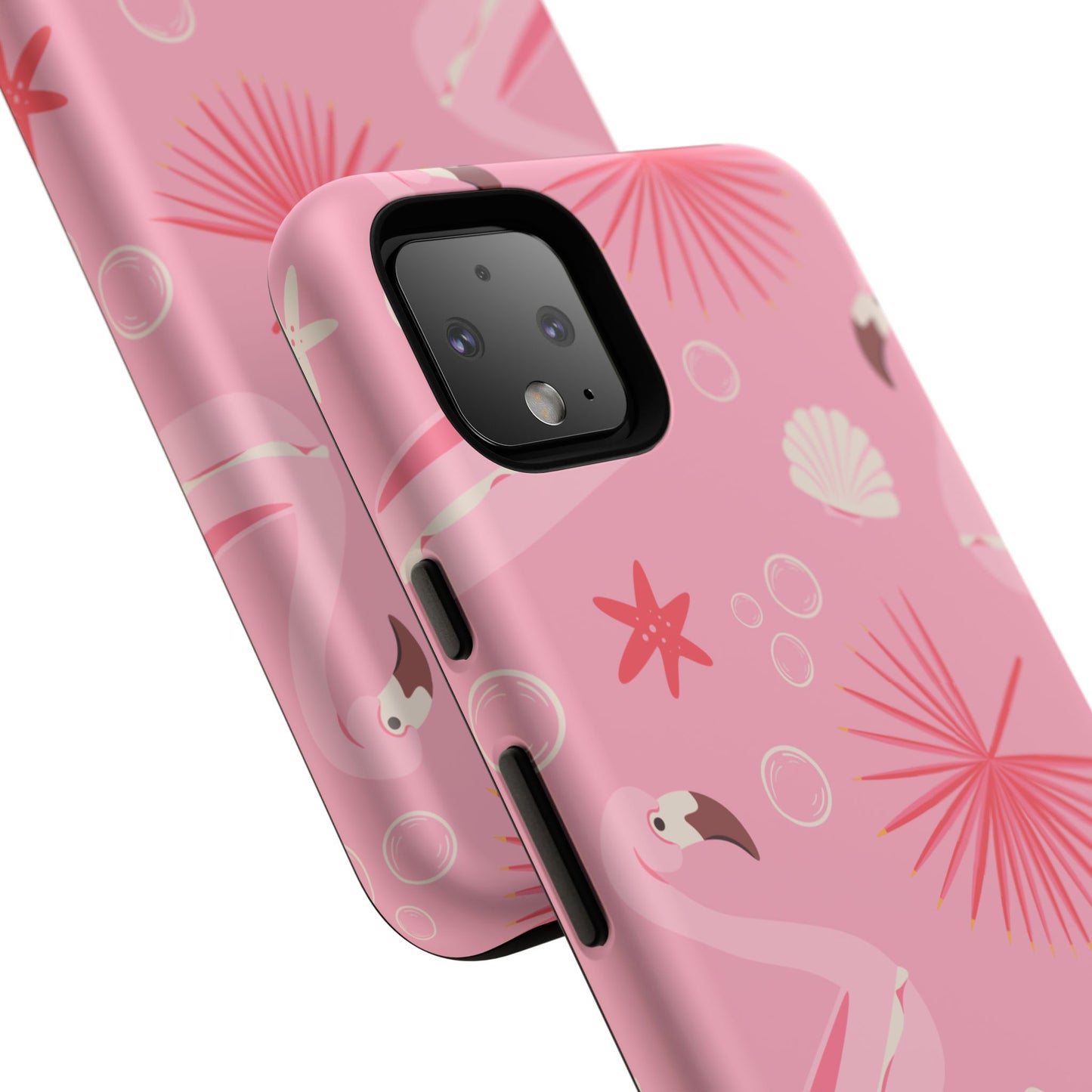 Tough Cases: Tropical Flamingo Phone Case for Summer Vibes