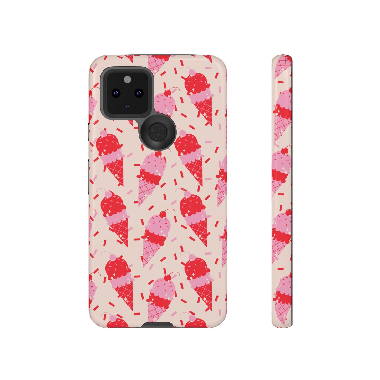 Ice Cream Phone Case - Cute Tough Cases for Ice Cream Lovers, Fun Summer Accessory, Birthday Gift, Colorful iPhone Cover