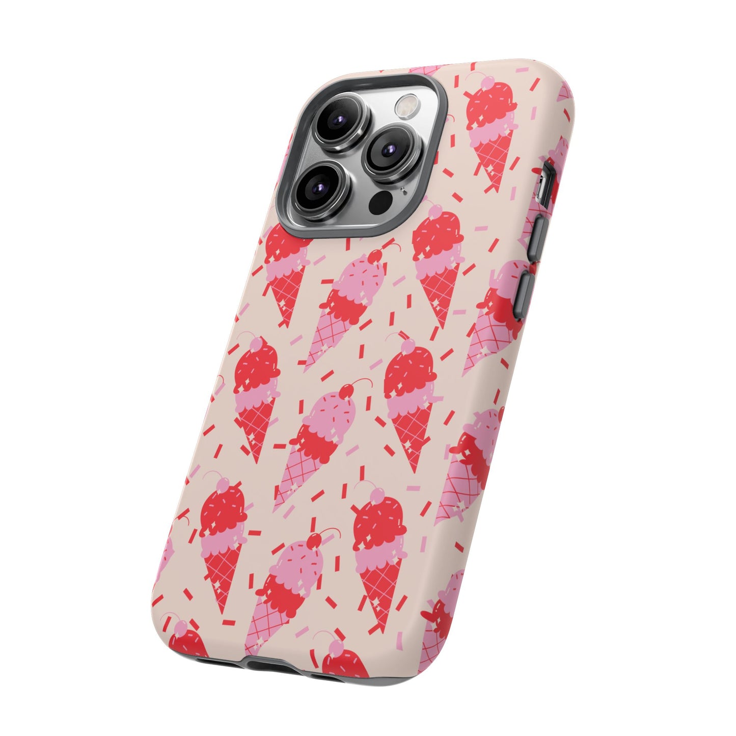 Ice Cream Phone Case - Cute Tough Cases for Ice Cream Lovers, Fun Summer Accessory, Birthday Gift, Colorful iPhone Cover
