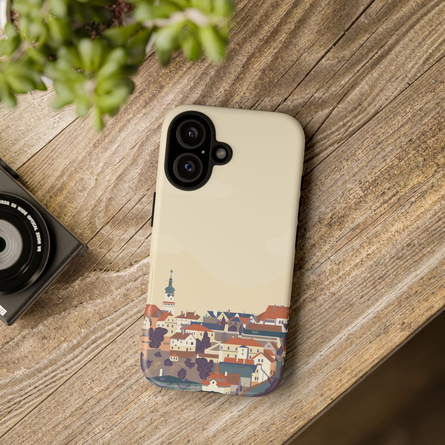 Artistic Phone Case - Charming Village Design