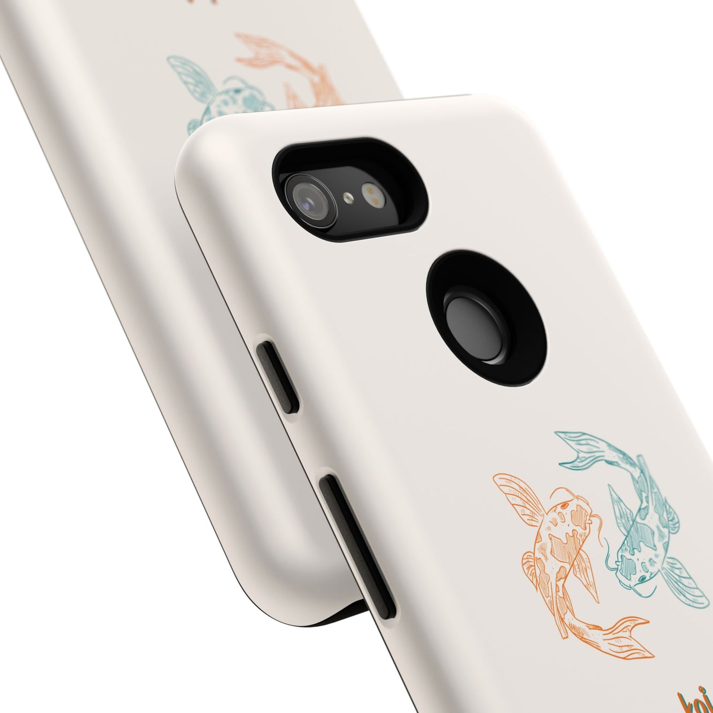 Koi Fish Tough Phone Case - Stylish & Durable Design for Aqua Lovers