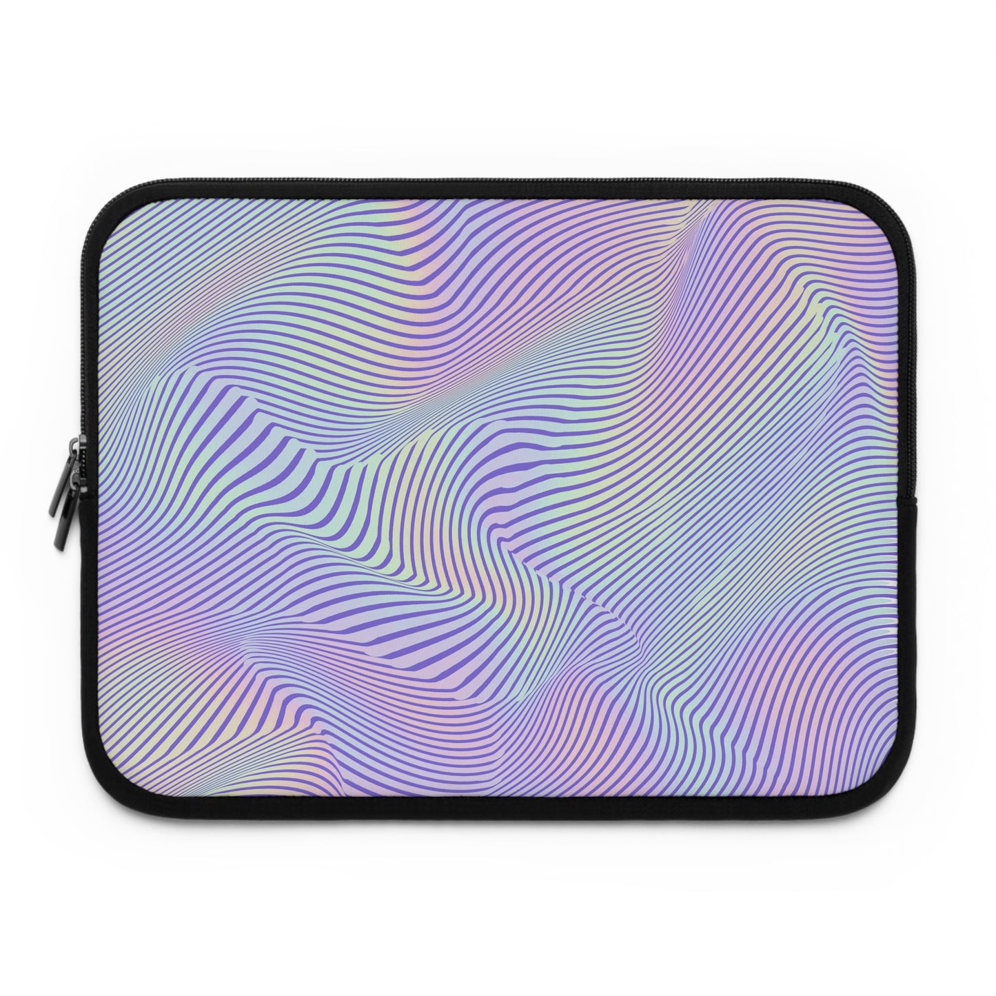 Abstract Waves Laptop Sleeve - Colorful Protective Case for Students & Professionals