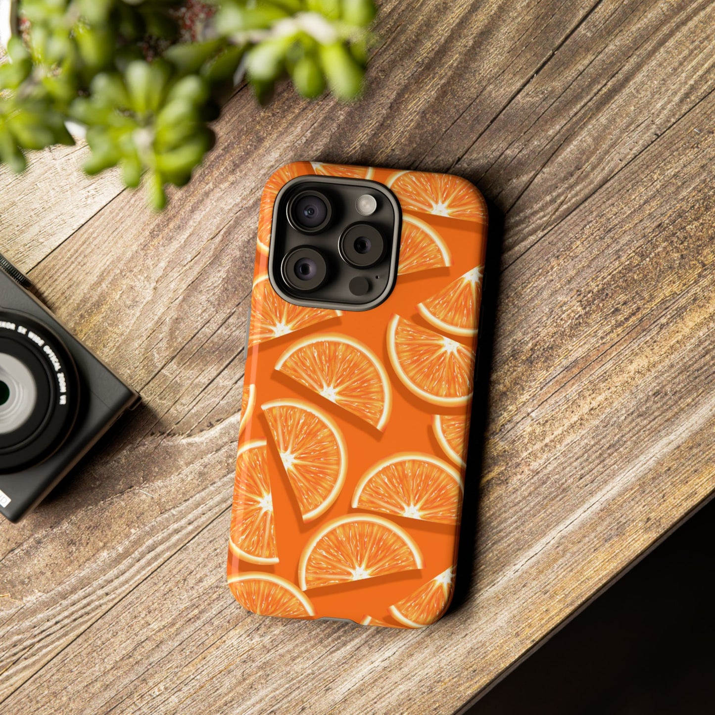 Vibrant Orange Slice Phone Case - Tough Cases for Phone Protection