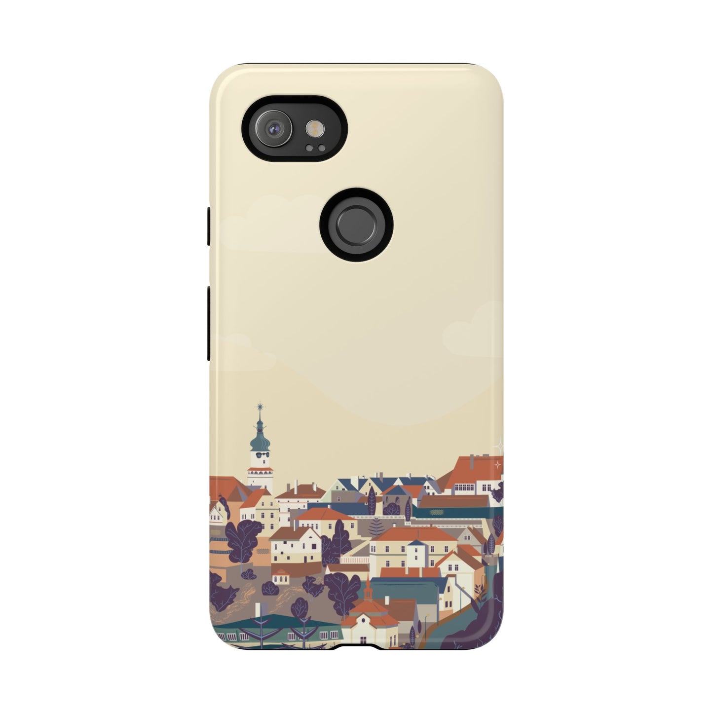 Artistic Phone Case - Charming Village Design