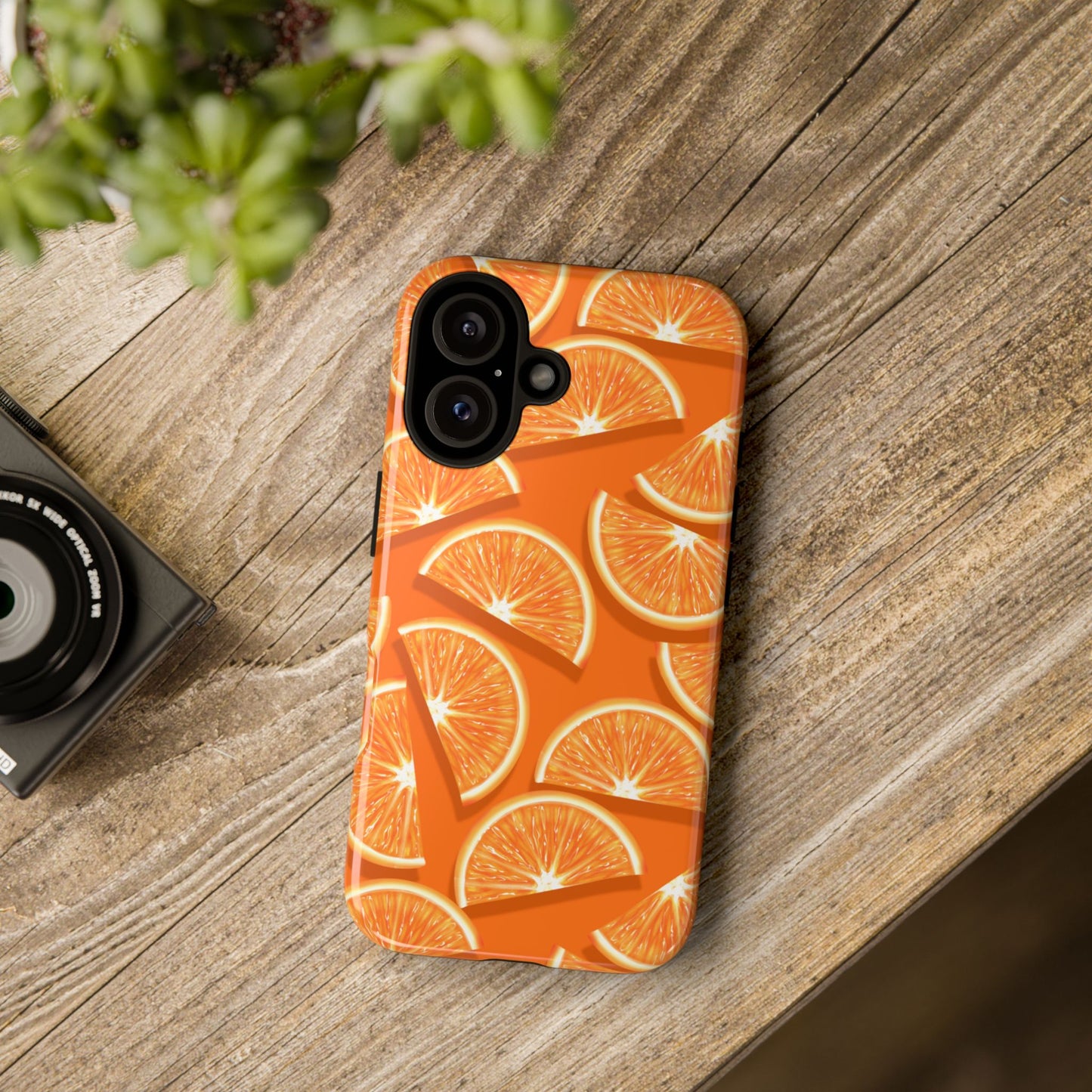 Vibrant Orange Slice Phone Case - Tough Cases for Phone Protection