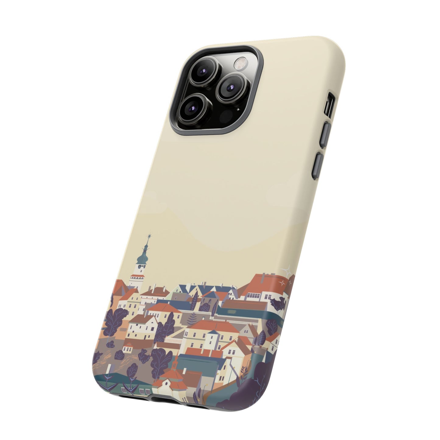 Artistic Phone Case - Charming Village Design