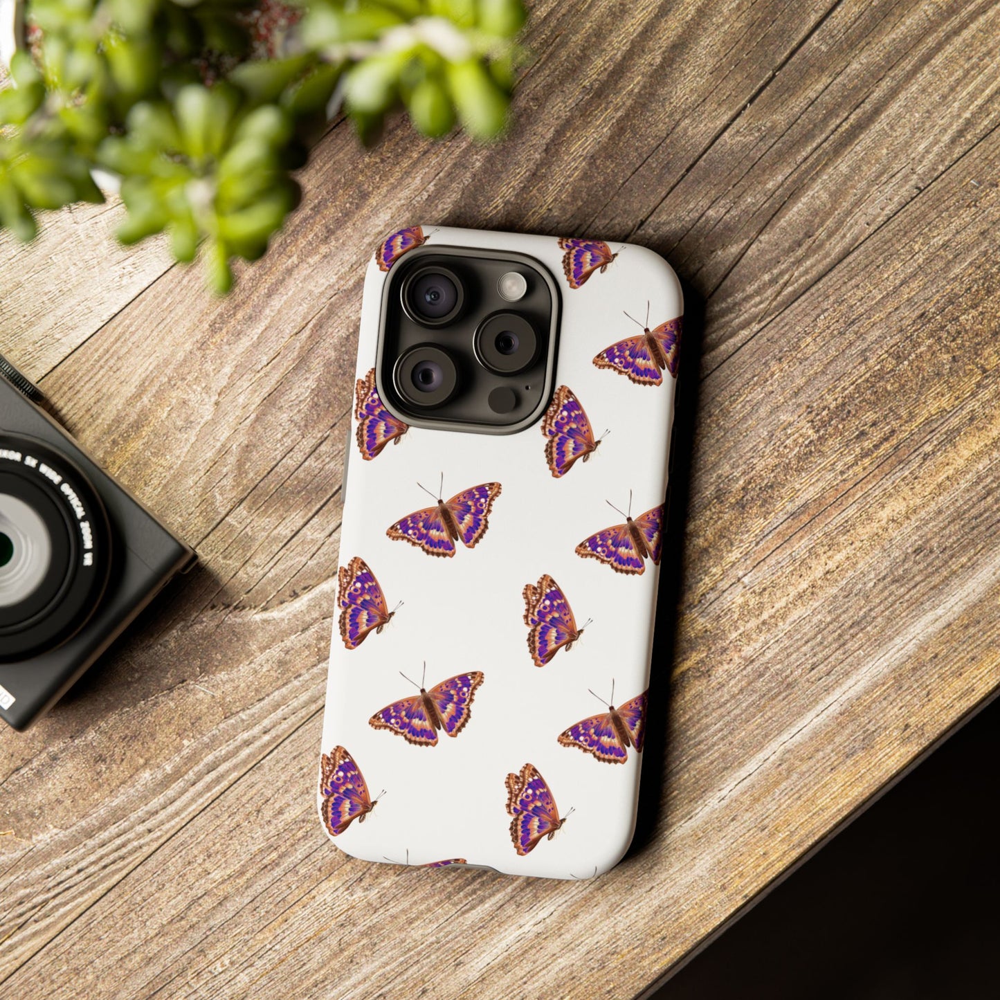 Butterfly Print Phone Case - Tough Case For Stylish Protection