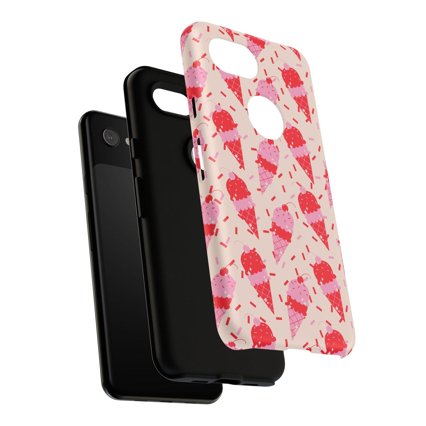 Ice Cream Phone Case - Cute Tough Cases for Ice Cream Lovers, Fun Summer Accessory, Birthday Gift, Colorful iPhone Cover