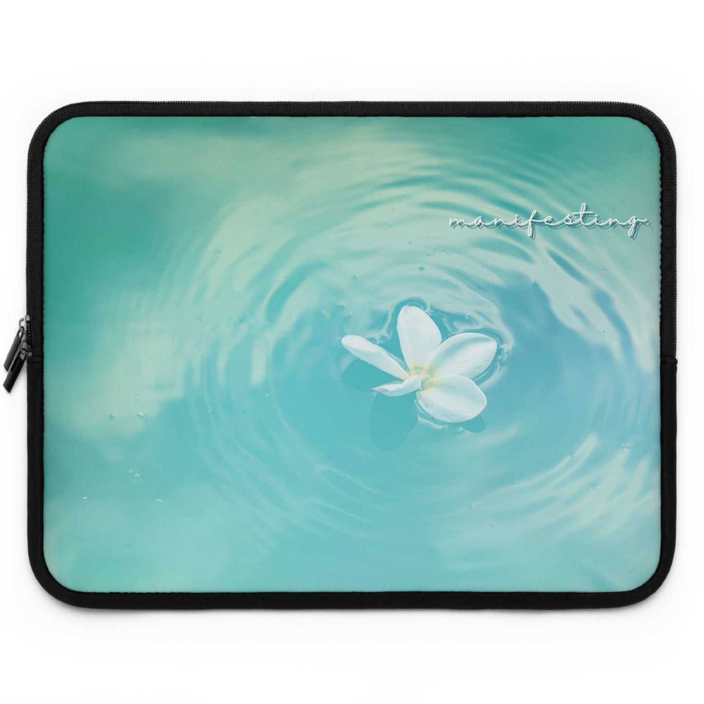 Manifesting Floral Laptop Sleeve – Stylish and Protective Tech Accessory