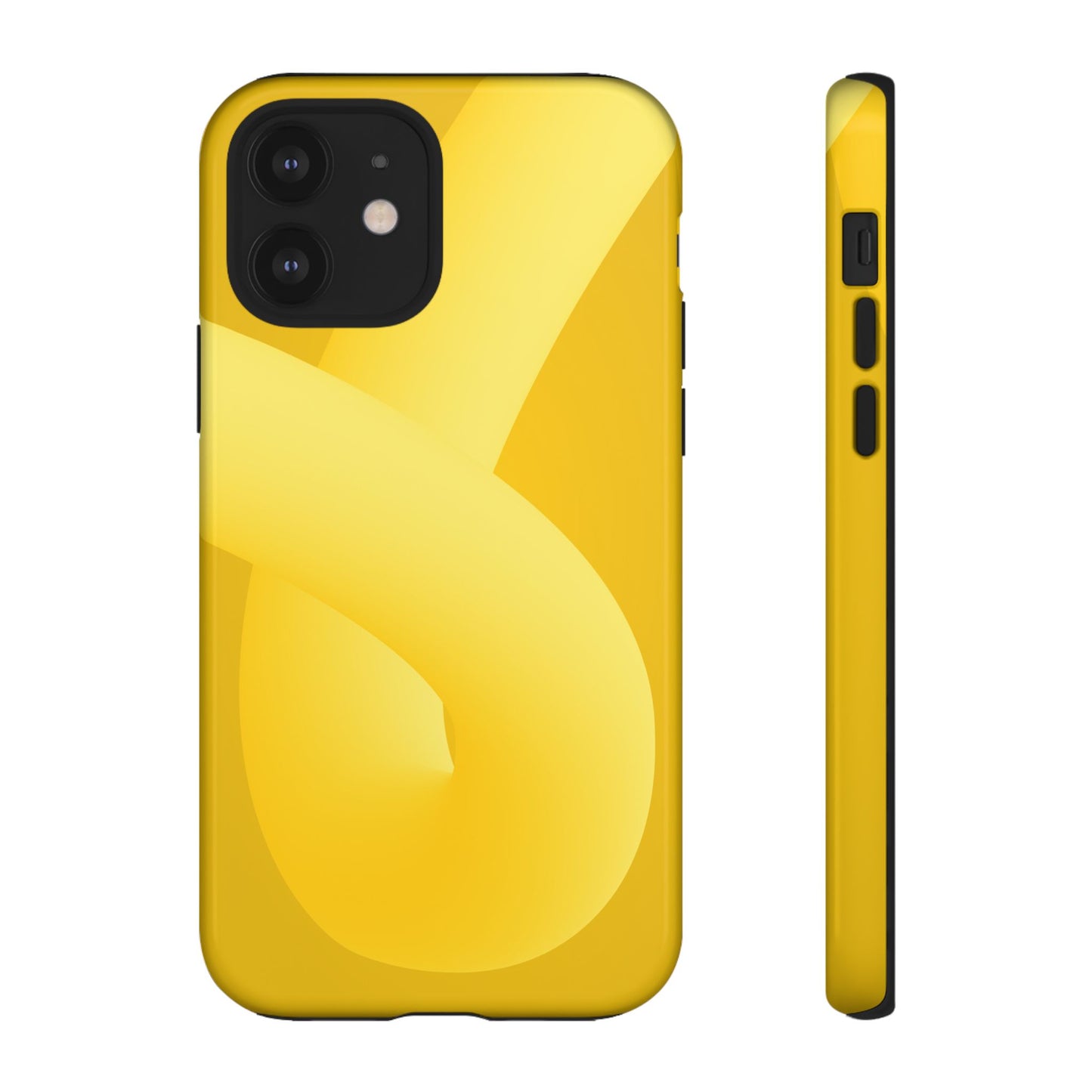Stylish Tough Phone Case - Modern Yellow Design for Ultimate Protection