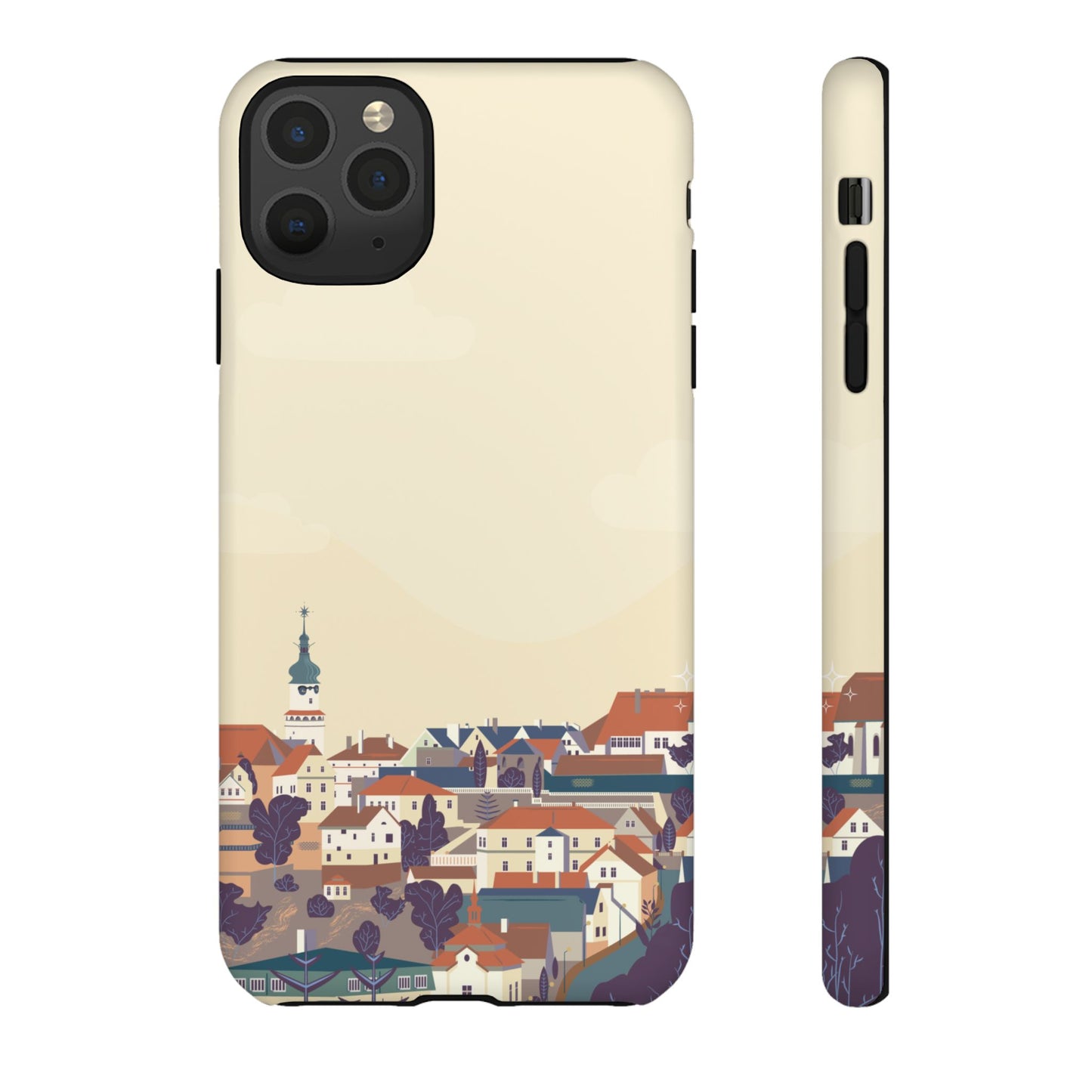 Artistic Phone Case - Charming Village Design
