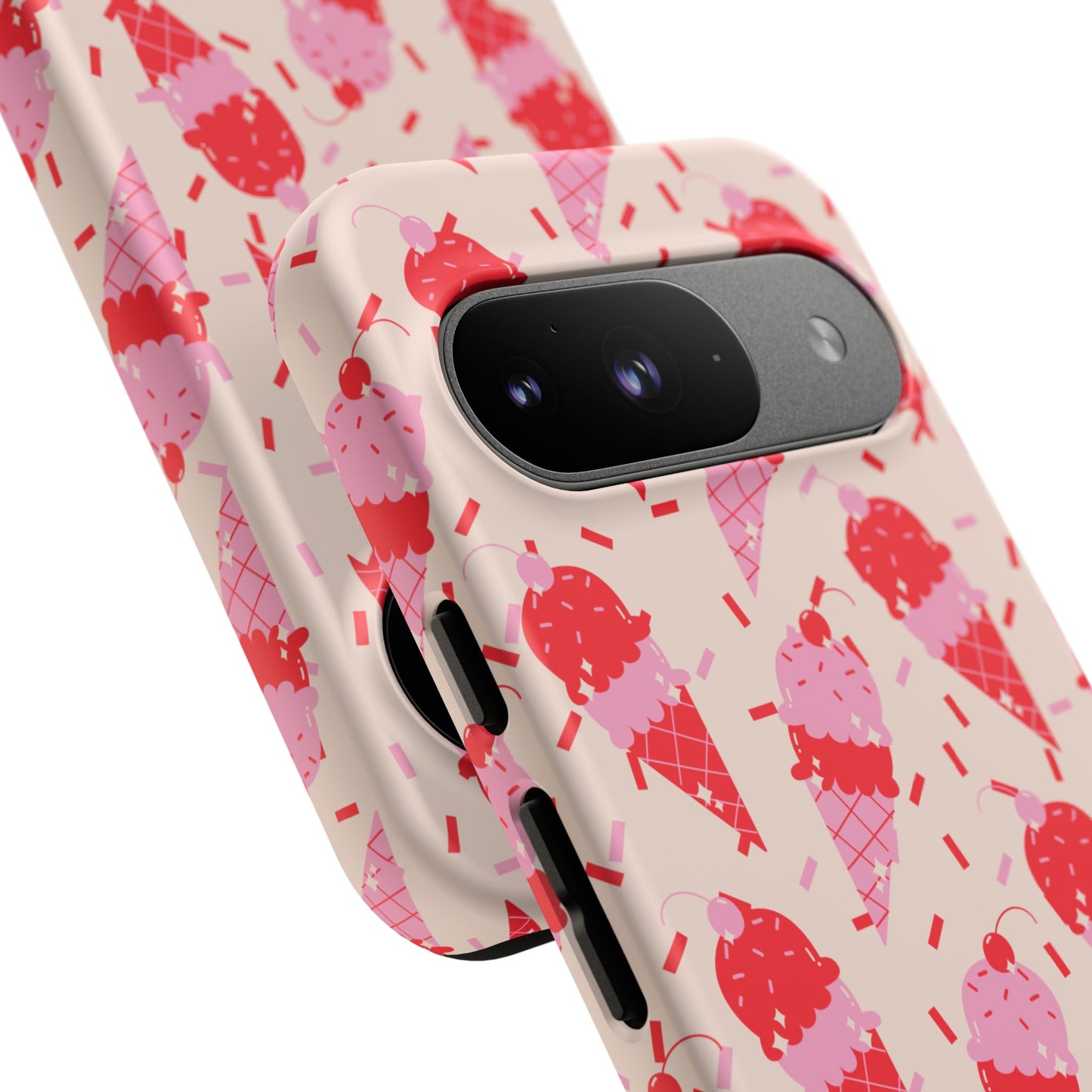 Ice Cream Phone Case - Cute Tough Cases for Ice Cream Lovers, Fun Summer Accessory, Birthday Gift, Colorful iPhone Cover