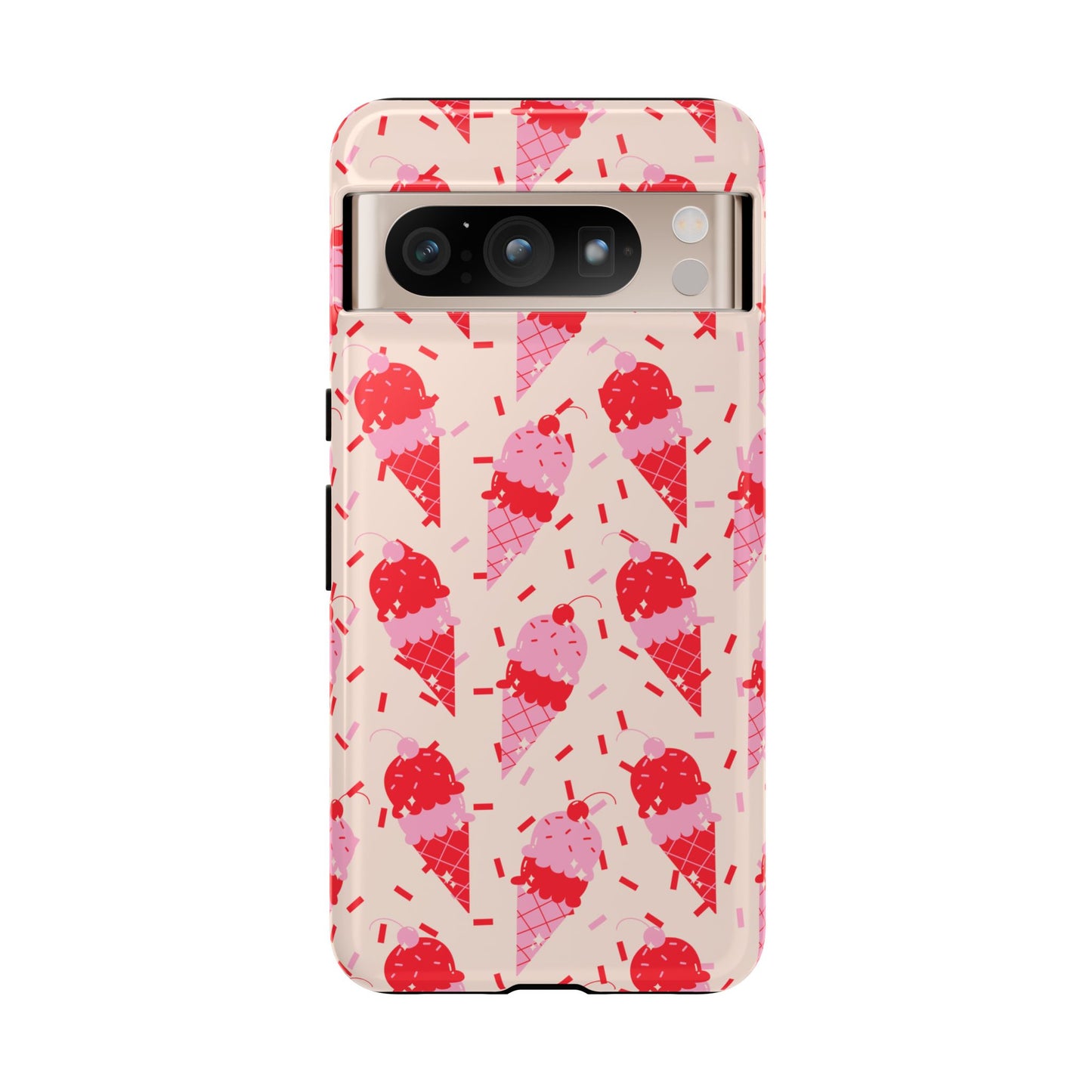 Ice Cream Phone Case - Cute Tough Cases for Ice Cream Lovers, Fun Summer Accessory, Birthday Gift, Colorful iPhone Cover