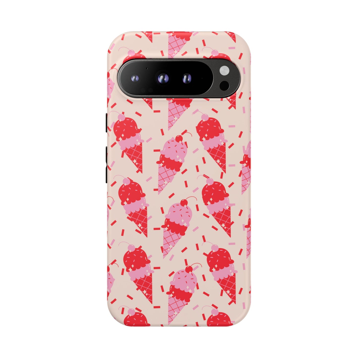Ice Cream Phone Case - Cute Tough Cases for Ice Cream Lovers, Fun Summer Accessory, Birthday Gift, Colorful iPhone Cover
